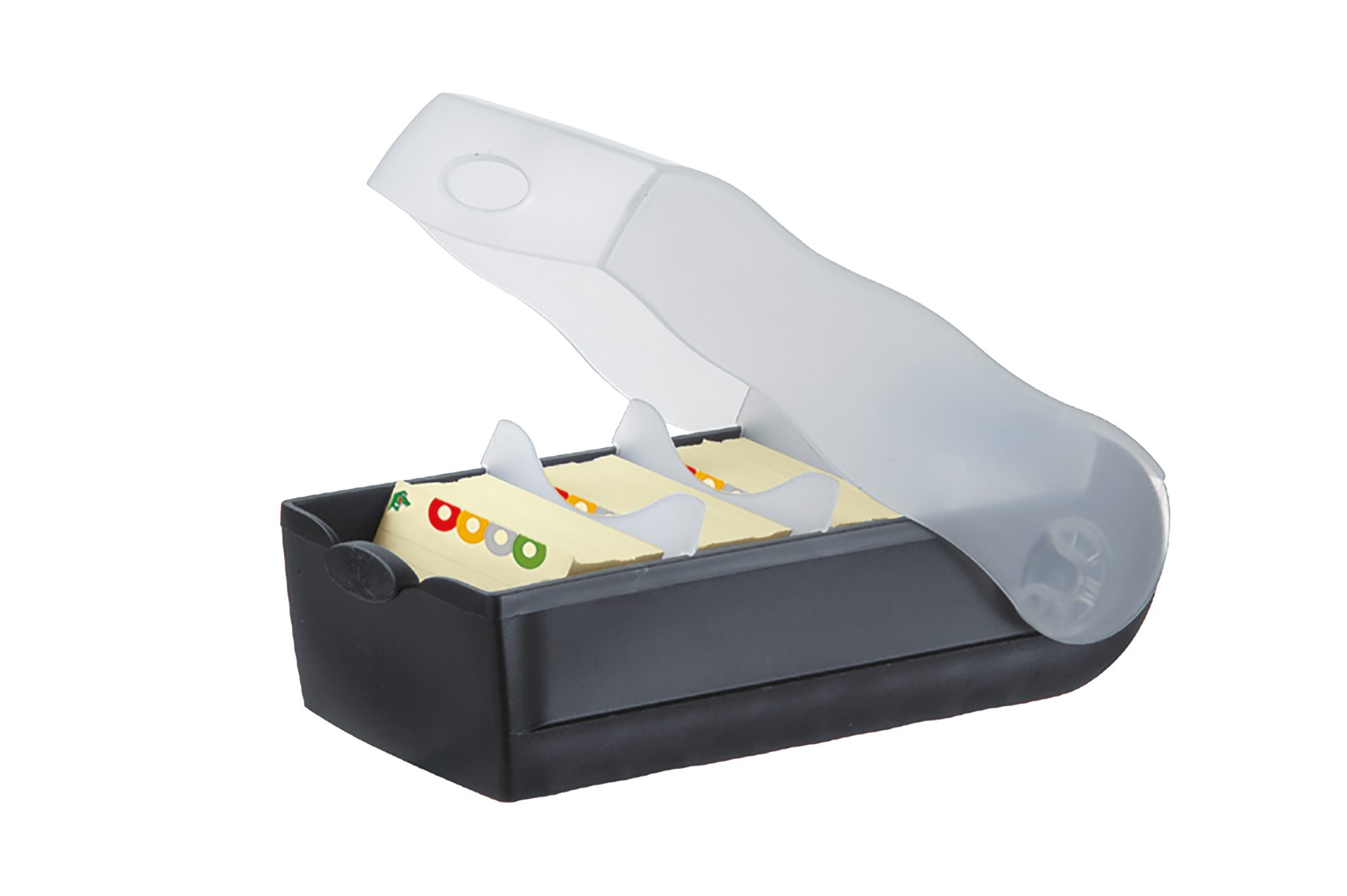 HAN Karteikasten 998-633D Karteibox CROCO DIN A8 quer - Schwarz