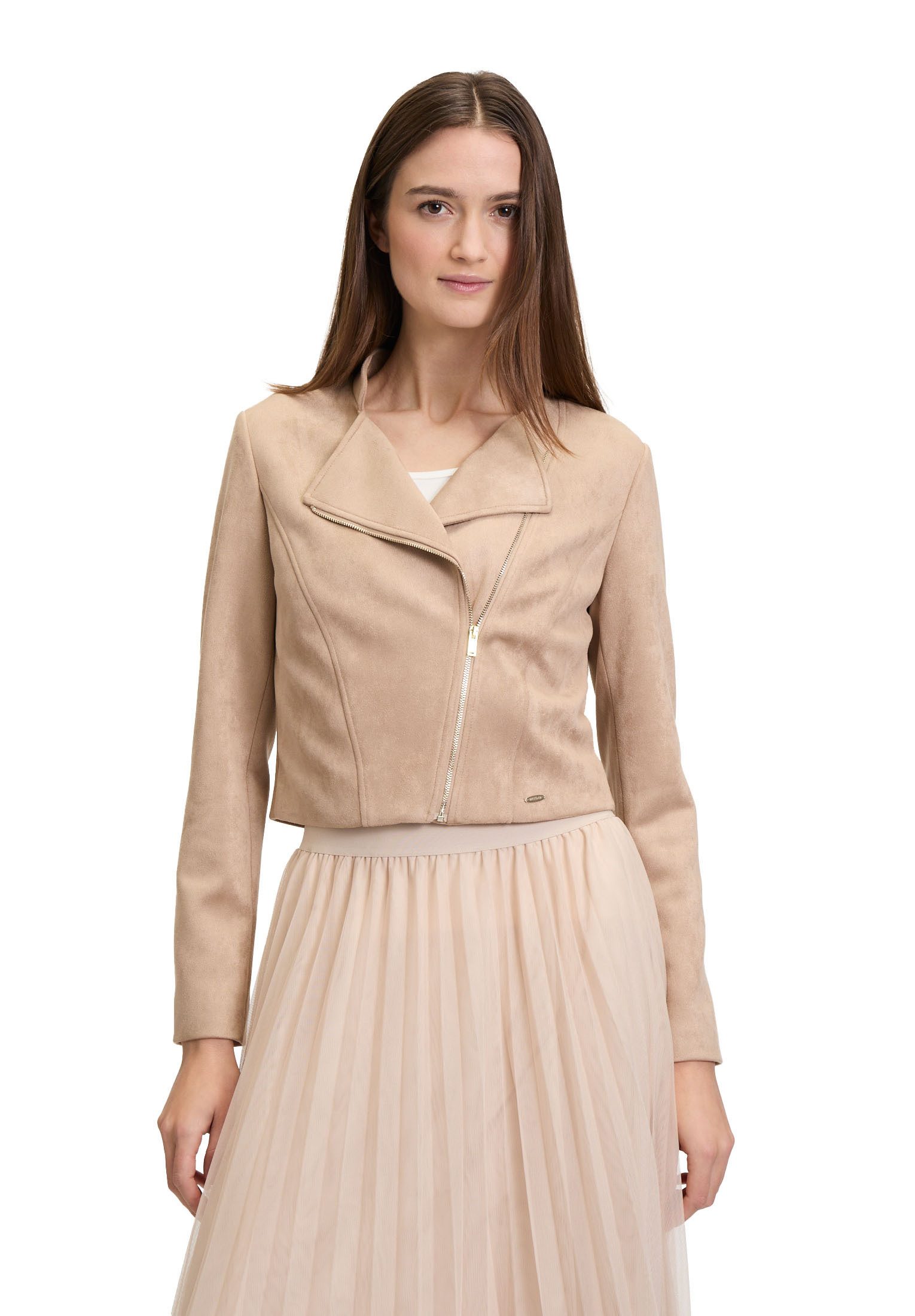 Jackenblazer Betty & Co Bikerjacke mit Stehkragen