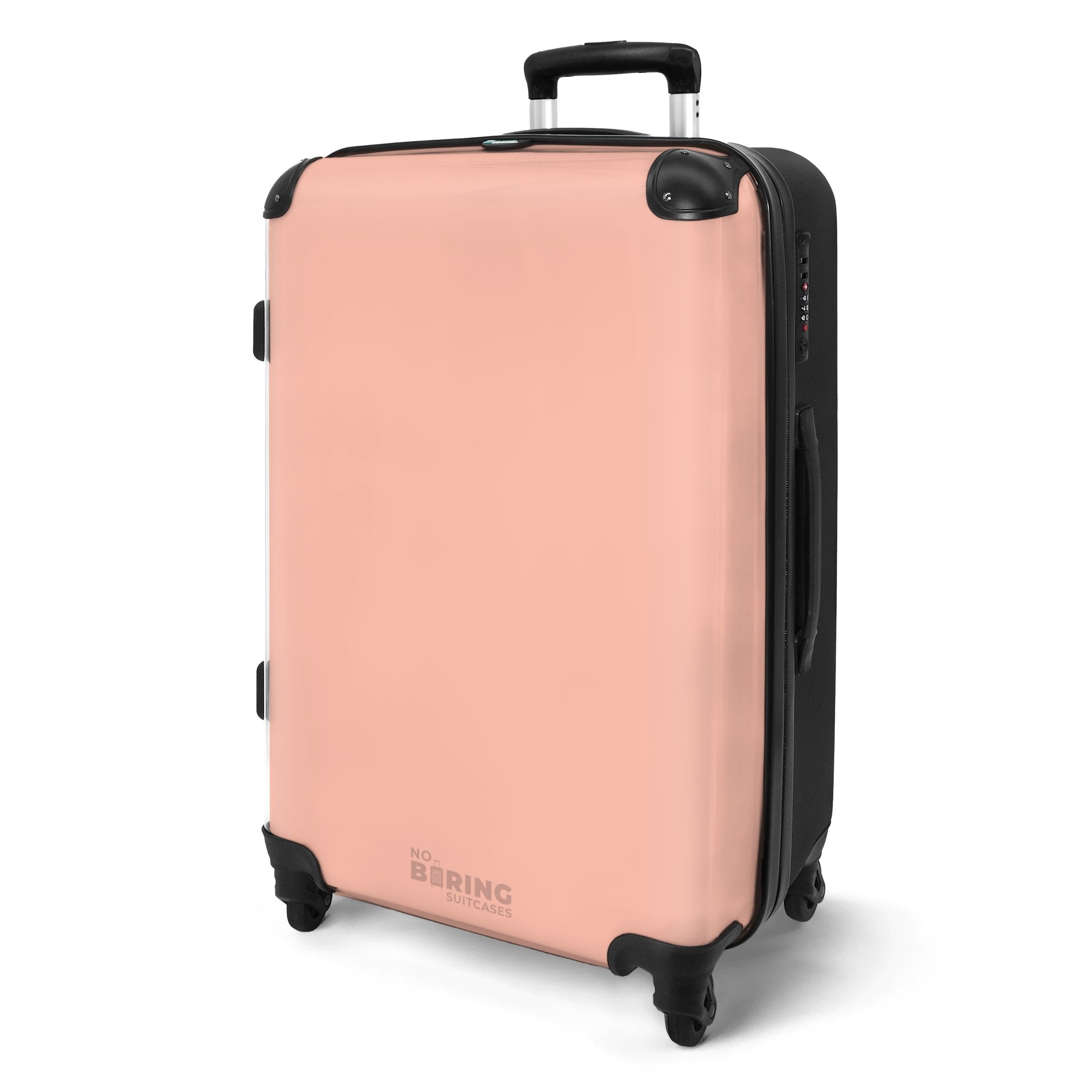 NoBoringSuitcases.com© Hartschalen-Trolley Pastell orange 67 cm günstig online kaufen