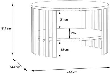 FORTE Couchtisch Ranflury, Breite ca. 74,4 cm