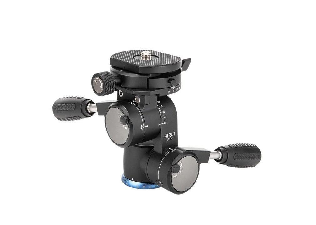 SIRUI FD-01 Vierwege-Neiger / Stativkopf Aluminium schwa Stativhalterung