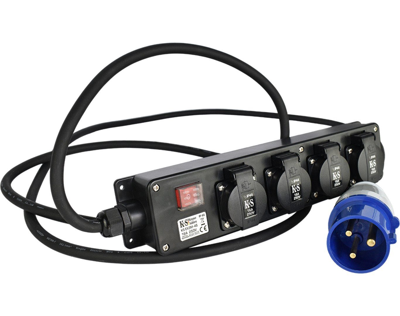 Könner & Söhnen Stromerzeuger KS EX3M-4S, (1-tlg), Steckdosen-adapter
