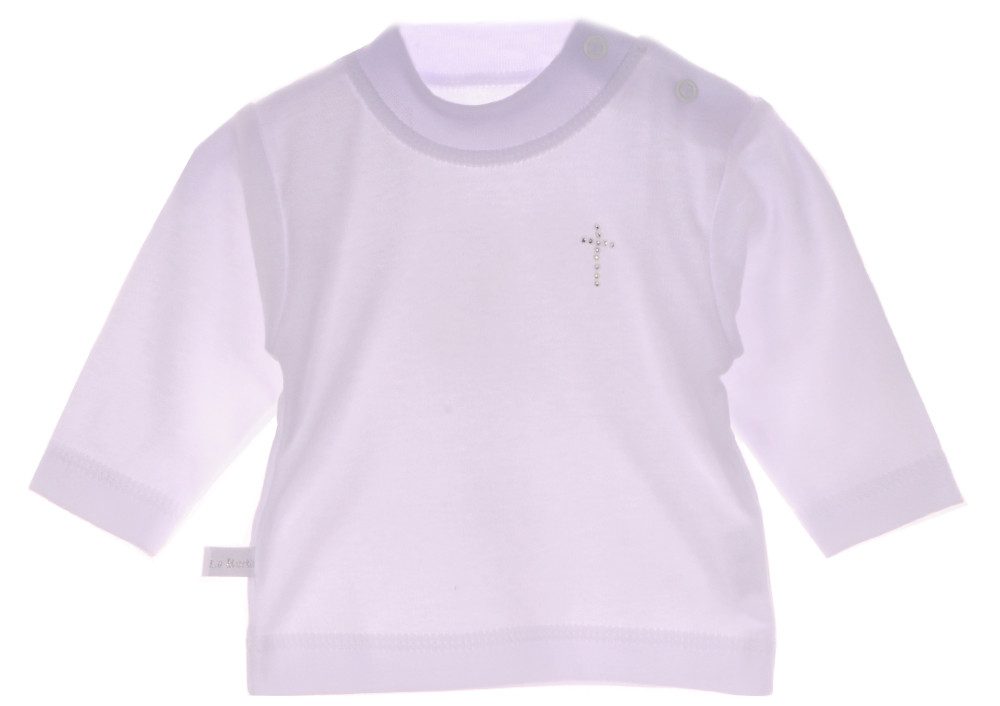 Langarmshirt Baby Shirt in Creme oder Weiß Hemdchen