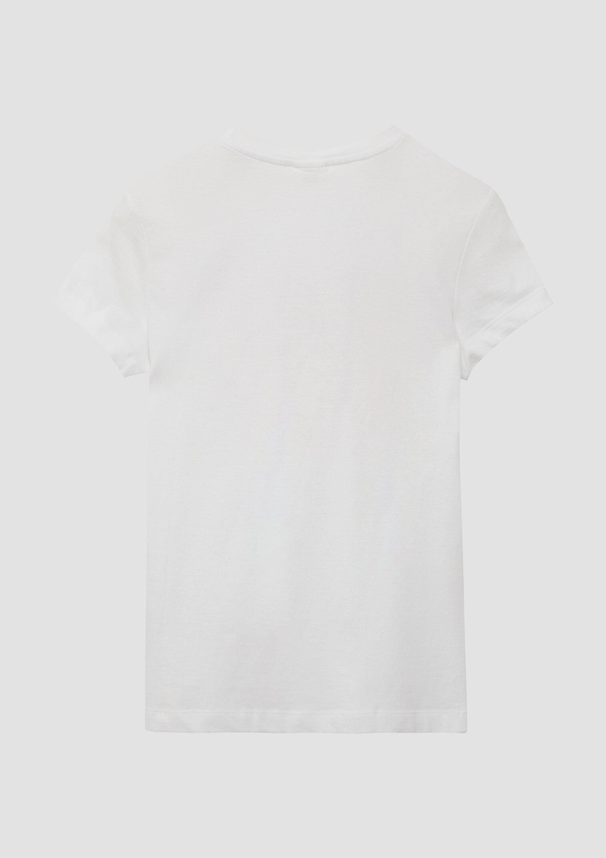s.Oliver Kurzarmshirt T-Shirt T-Shirt mit Frontprint im Loose Fit