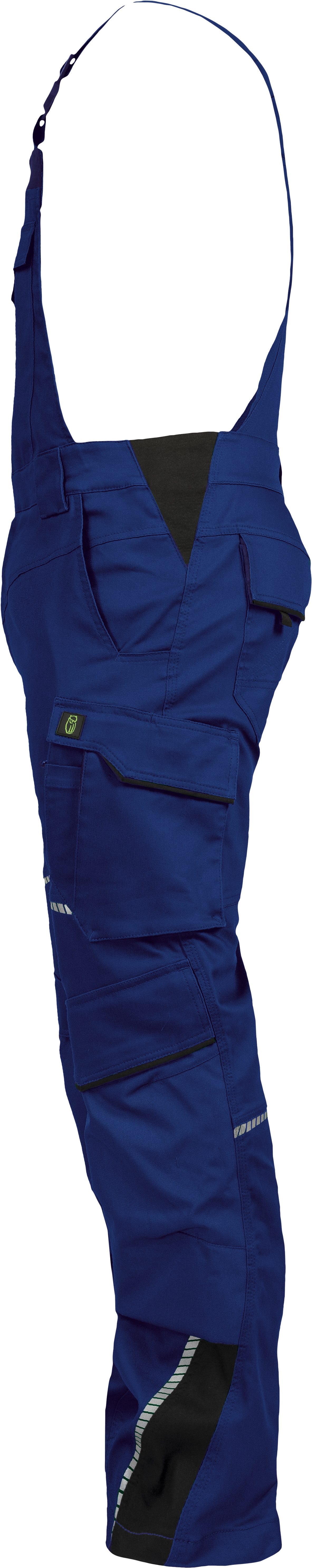 Leibwächter Arbeitslatzhose Herren Flex-Line Latzhose (Arbeitshose mit Keil im Schritt) mit Reflektoren – Bild 3 von 5