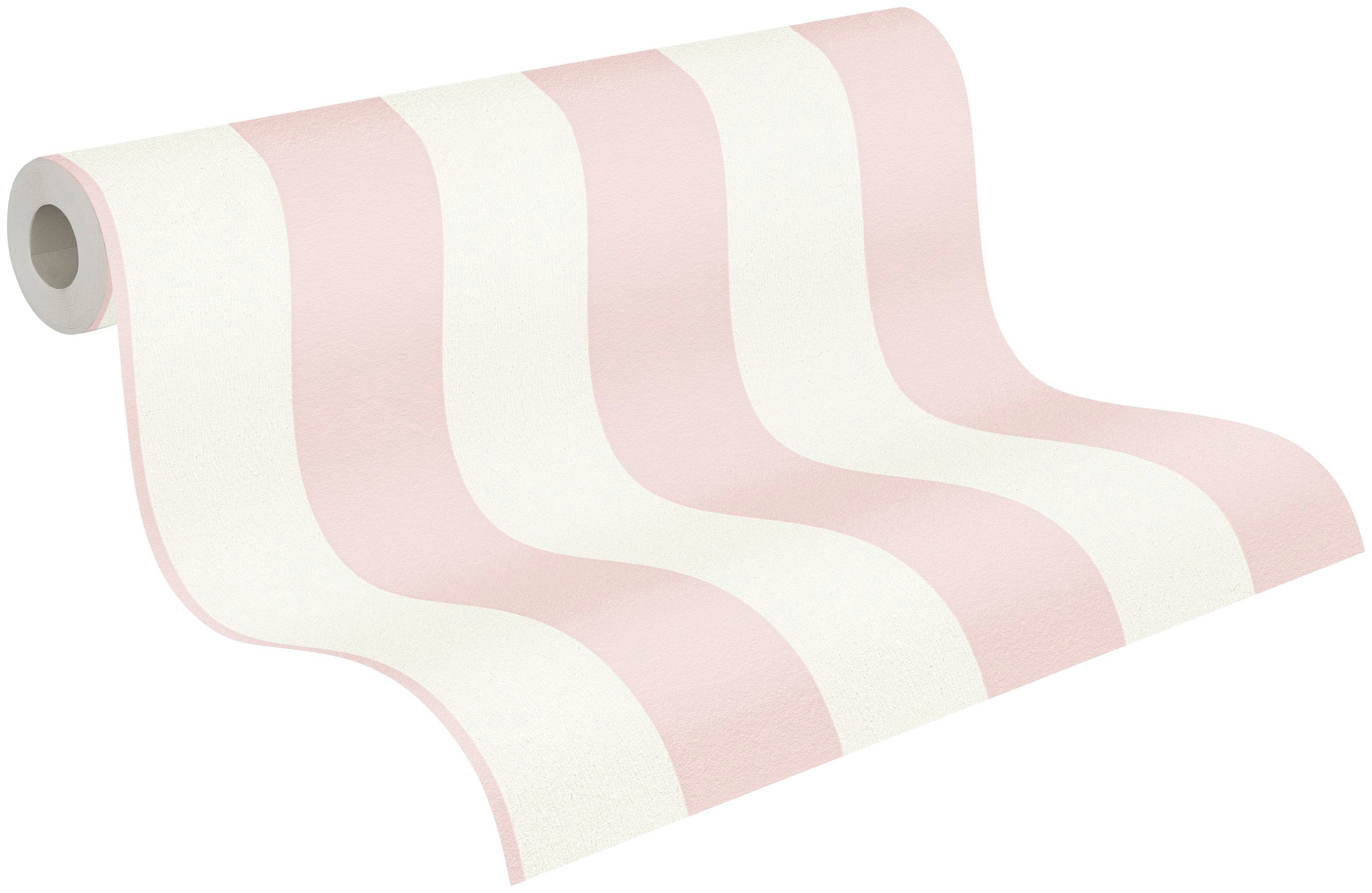 A.S. Création Vliestapete Trendwall, leicht strukturiert, Streifen, gestreift, mehrfarbig, Tapete Streifen Tapeten Wohnzimmer Schlafzimmer Küche modern Design