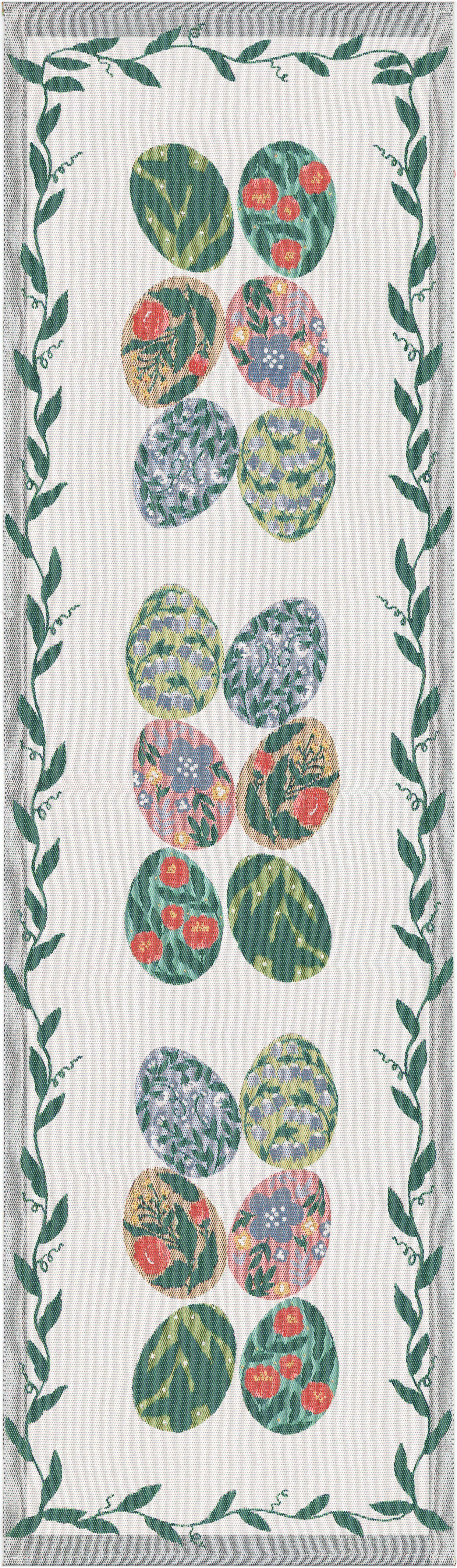 Ekelund Tischläufer Tischläufer gewebt (6-farbig) Egg Collection cm, Pixel 35x120