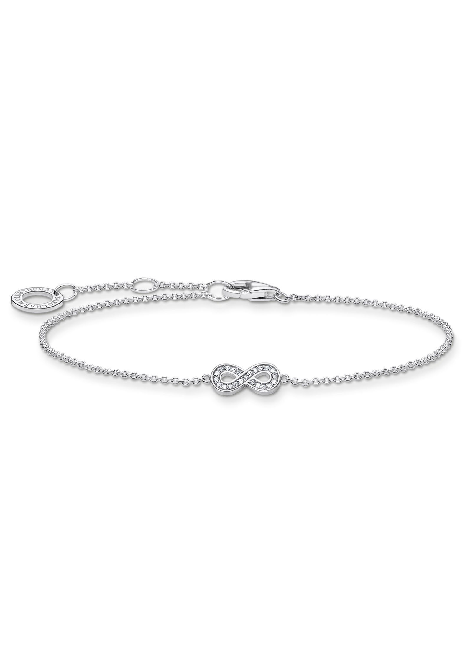 THOMAS SABO Armband Infinity/Unendlichkeitsschleife, mit Zirkonia (synth)