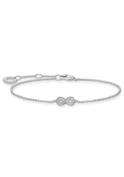 THOMAS SABO Armband Infinity/Unendlichkeitsschleife silber, A2003-051-14-L19V, mit Zirkonia (synth)