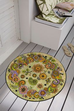 Teppich Happy Flowers, wash+dry by Kleen-Tex, rechteckig, Höhe: 7 mm