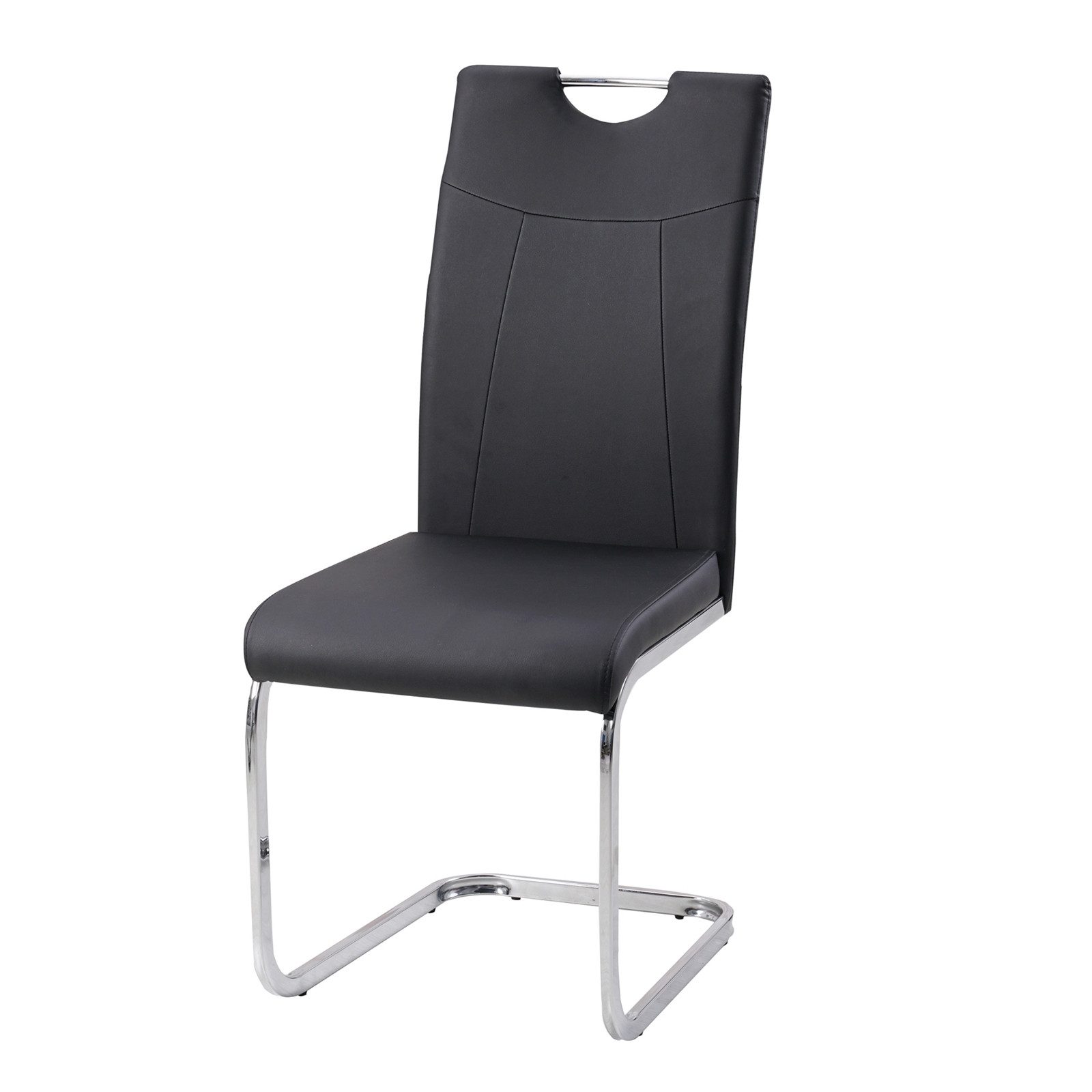 HTI-Living Esszimmerstuhl Esszimmerstuhl Schwarz Kunstleder Kelly C (Set, 1 günstig online kaufen