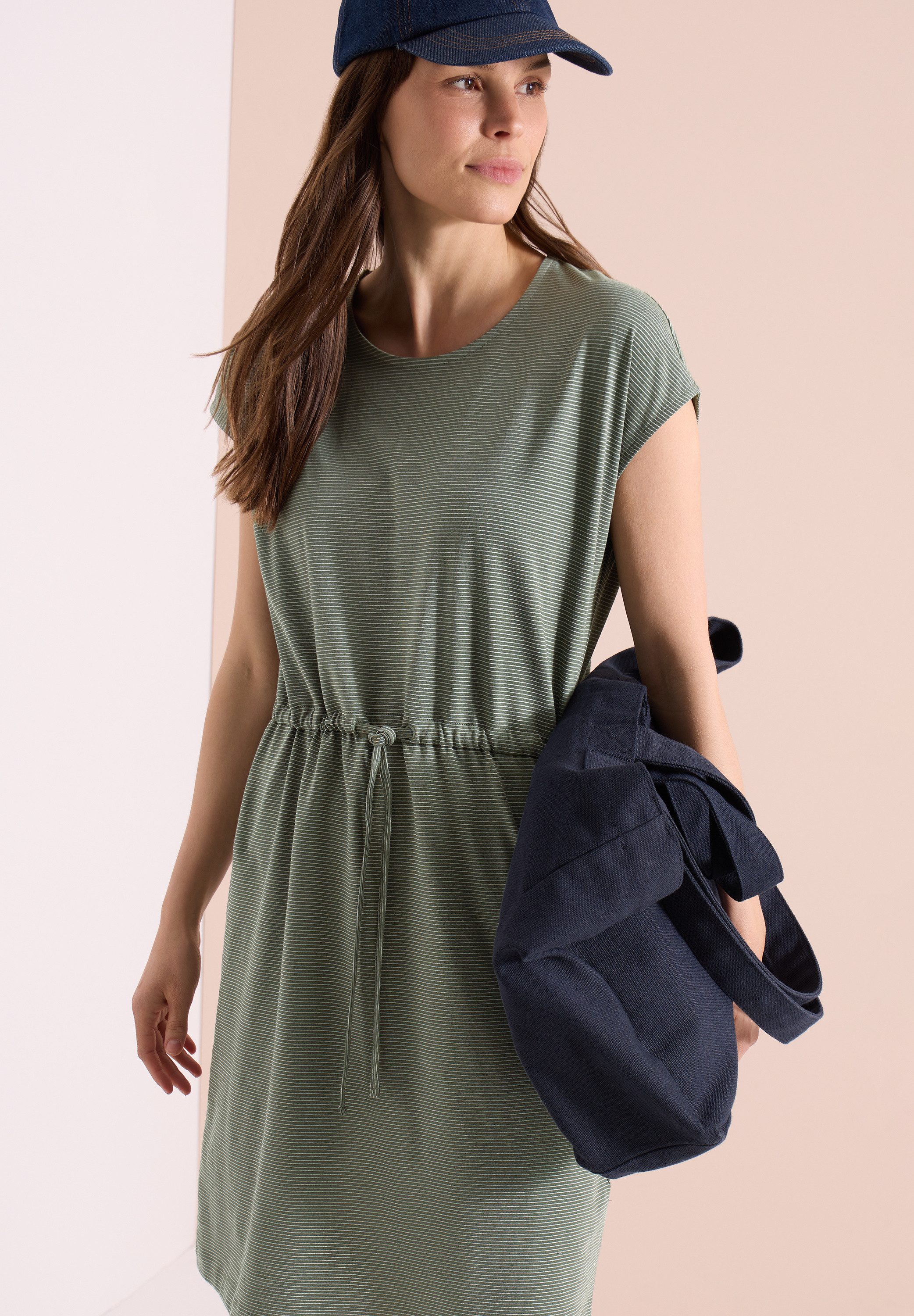 CECIL Jerseykleid mit Rundhalsausschnitt
