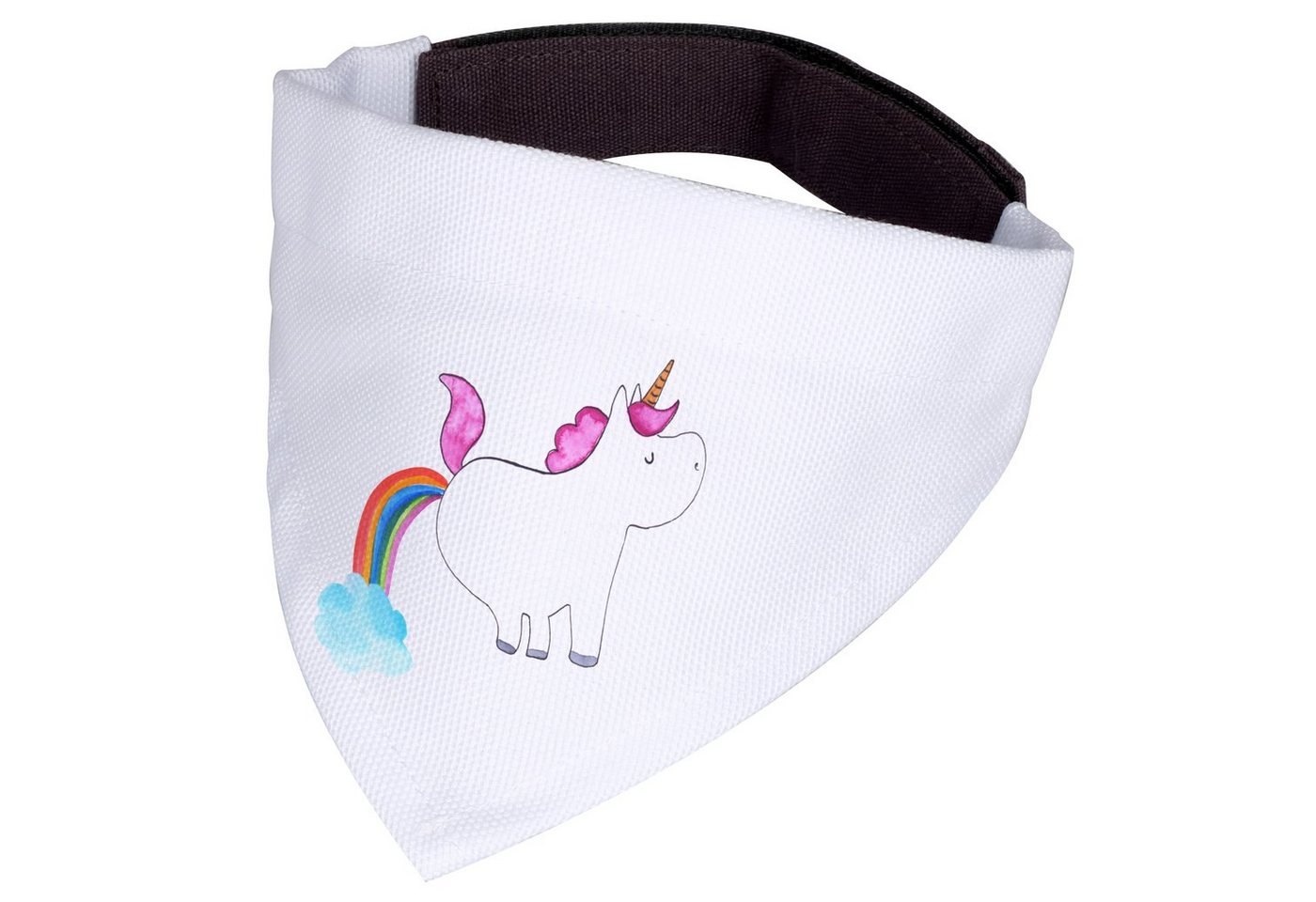 Thumbnail - Mr. & Mrs. Panda Hundefliege Einhorn Pupsen - Weiß - Geschenk, Hundehalstuch, Hunde, Spaß, Tuch, k, Polyester, Premium M...