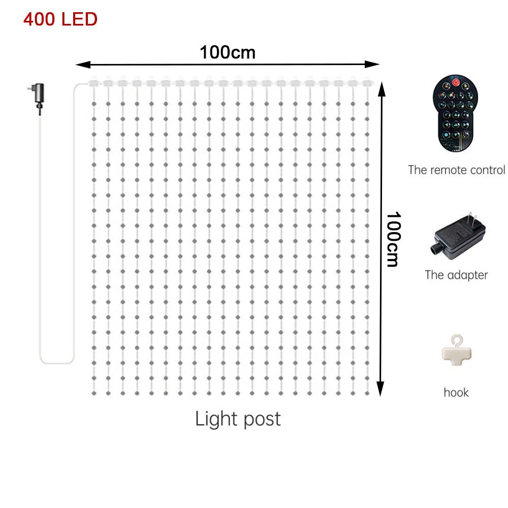 PRIISF LED-Lichtervorhang LED-Lichterkette RGBIC Smart Lichternetz günstig online kaufen