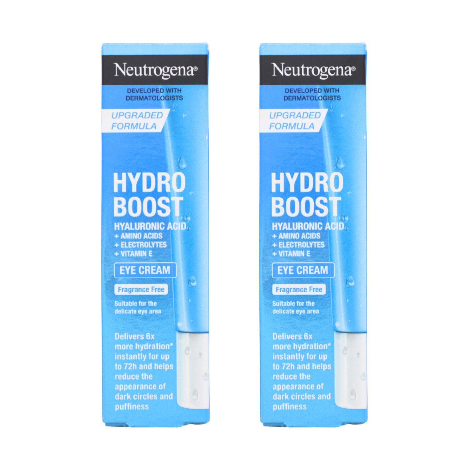 Tagescreme 2x Neutrogena Hydro Boost Augencreme Parfümfrei intensive Feuchtigkeit