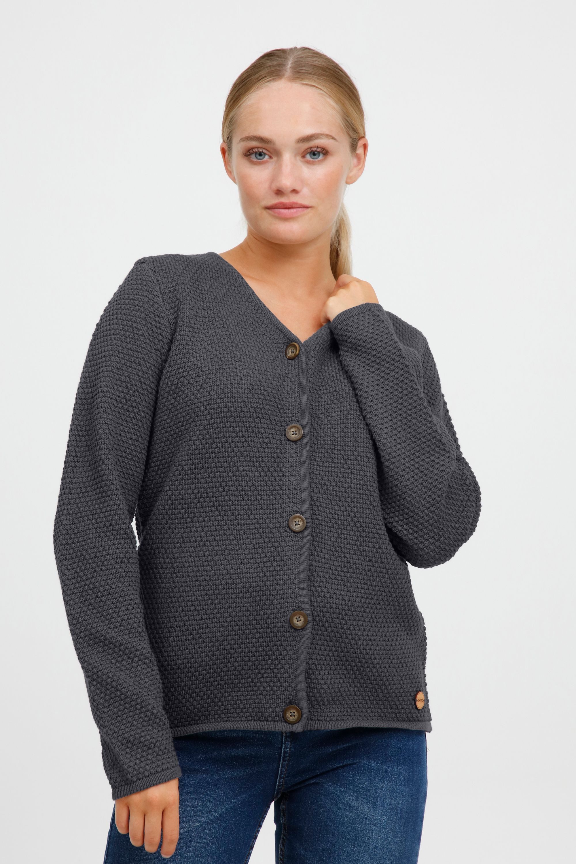 OXMO Cardigan OXHelga Damen Feinstrick Cardigan/Strickjacke günstig online kaufen