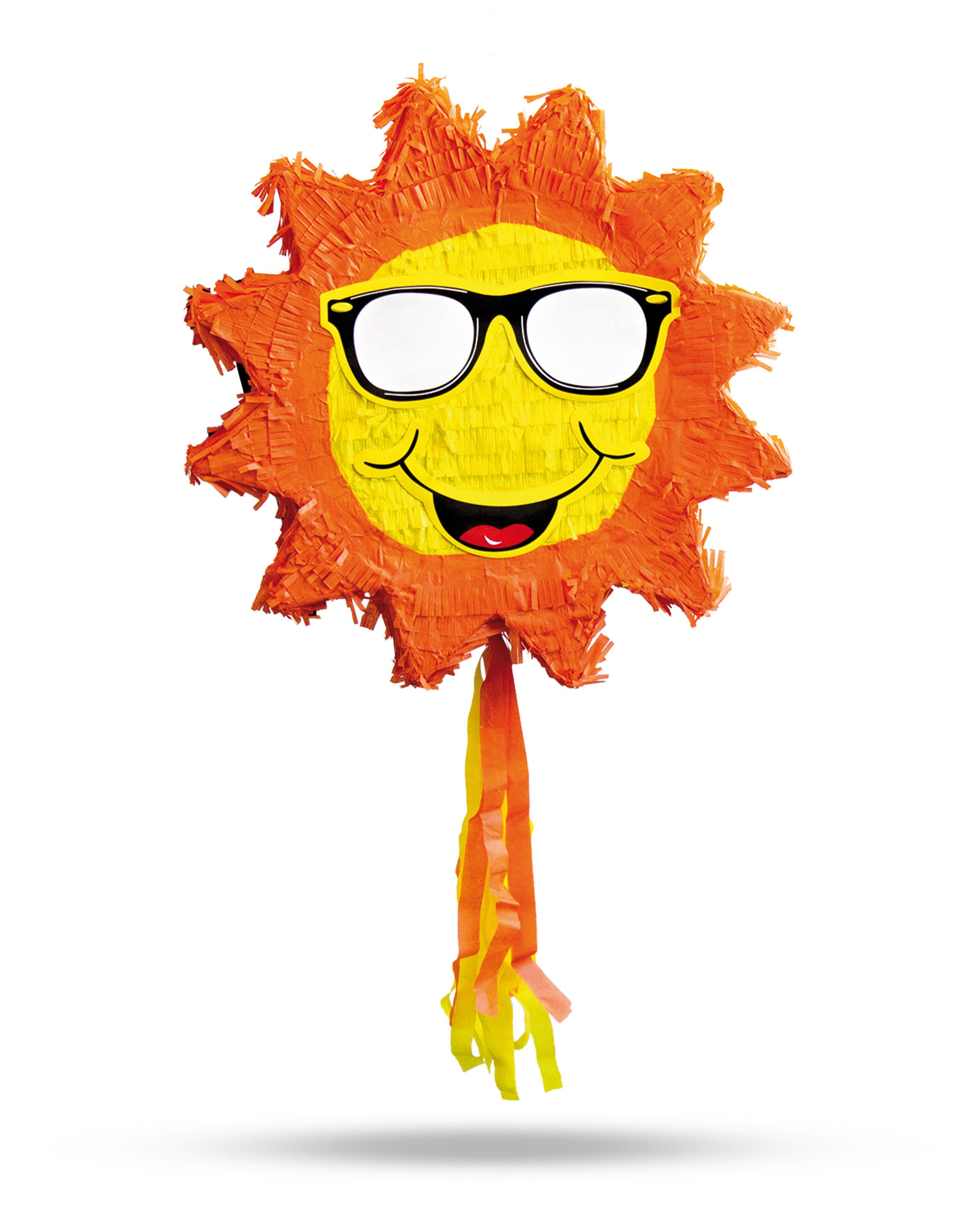 Party Factory Pinata Pinata Sonne Kindergeburtstag Spiel für Kinder Geburtstag Schlagspiel, zum selbst Befüllen