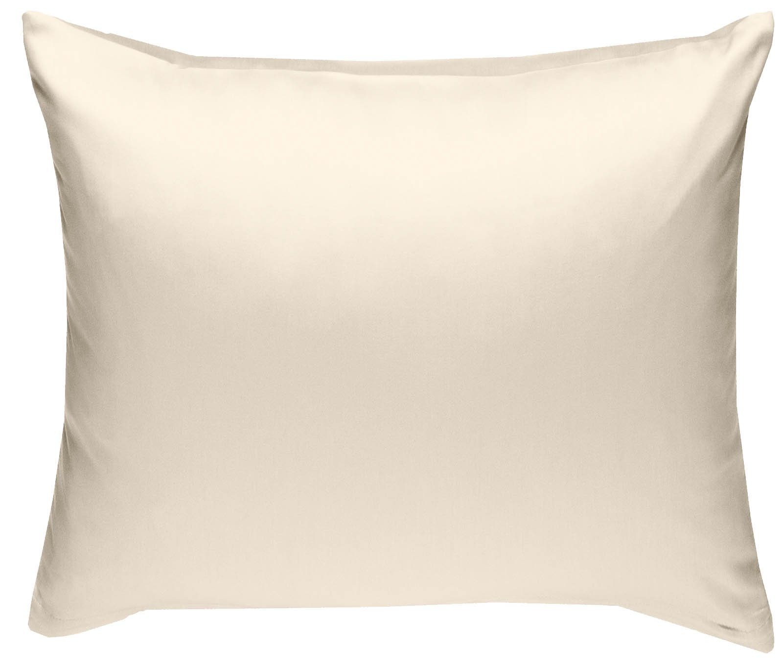 BETTWAESCHE-MIT-STIL Kissenbezug Mako Satin Kissenbezug uni einfarbig, (1 S günstig online kaufen