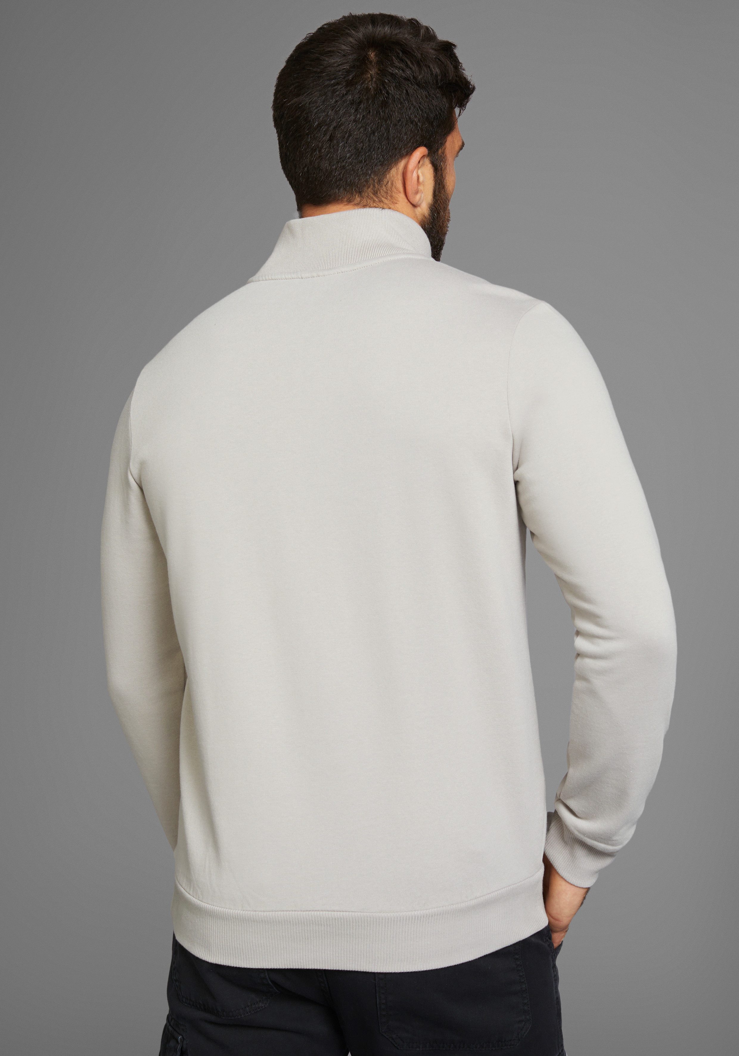 Bruno Banani Sweatshirt, mit Troyer Kragen günstig online kaufen