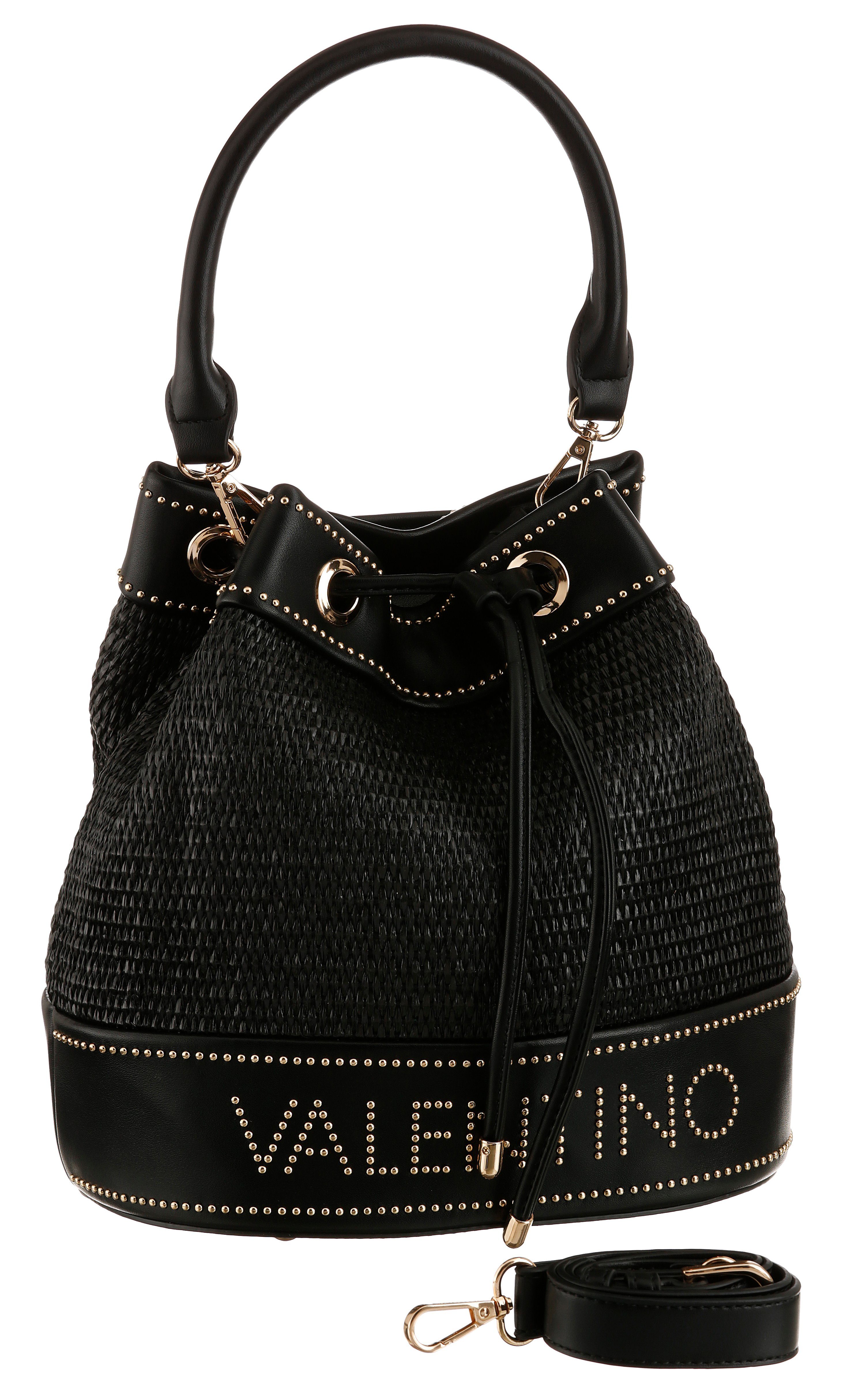 VALENTINO BAGS Beuteltasche FLOAT, mit goldfarbenen Metallbeschlägen schwarz