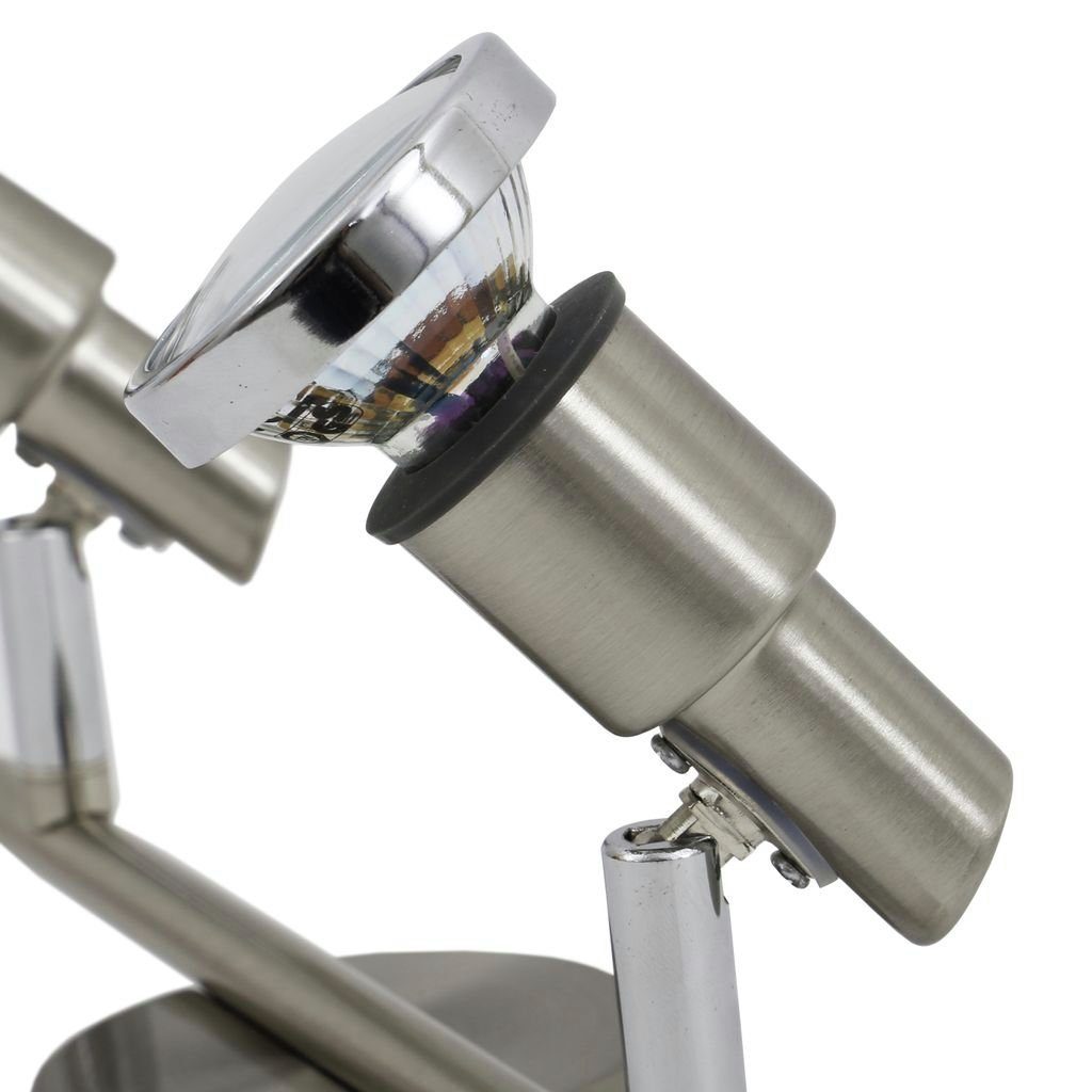 B.K.Licht Deckenleuchte Wandleuchte 5W 400lm IP44 - BKL1135, Leuchtmittel wechselbar, Warmweiß, Schwenkbar GU10 3000K 80x106 (DxH)