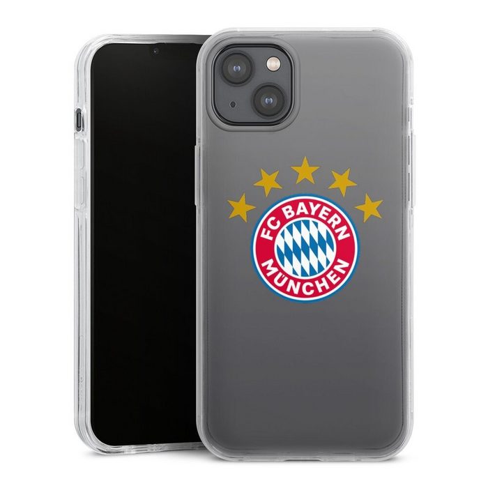 DeinDesign Handyhülle FC Bayern München FCB Sterne FCB Logo mit Sterne - ohne Hintergrund Apple iPhone 14 Plus Hülle Bumper Case Handy Schutzhülle
