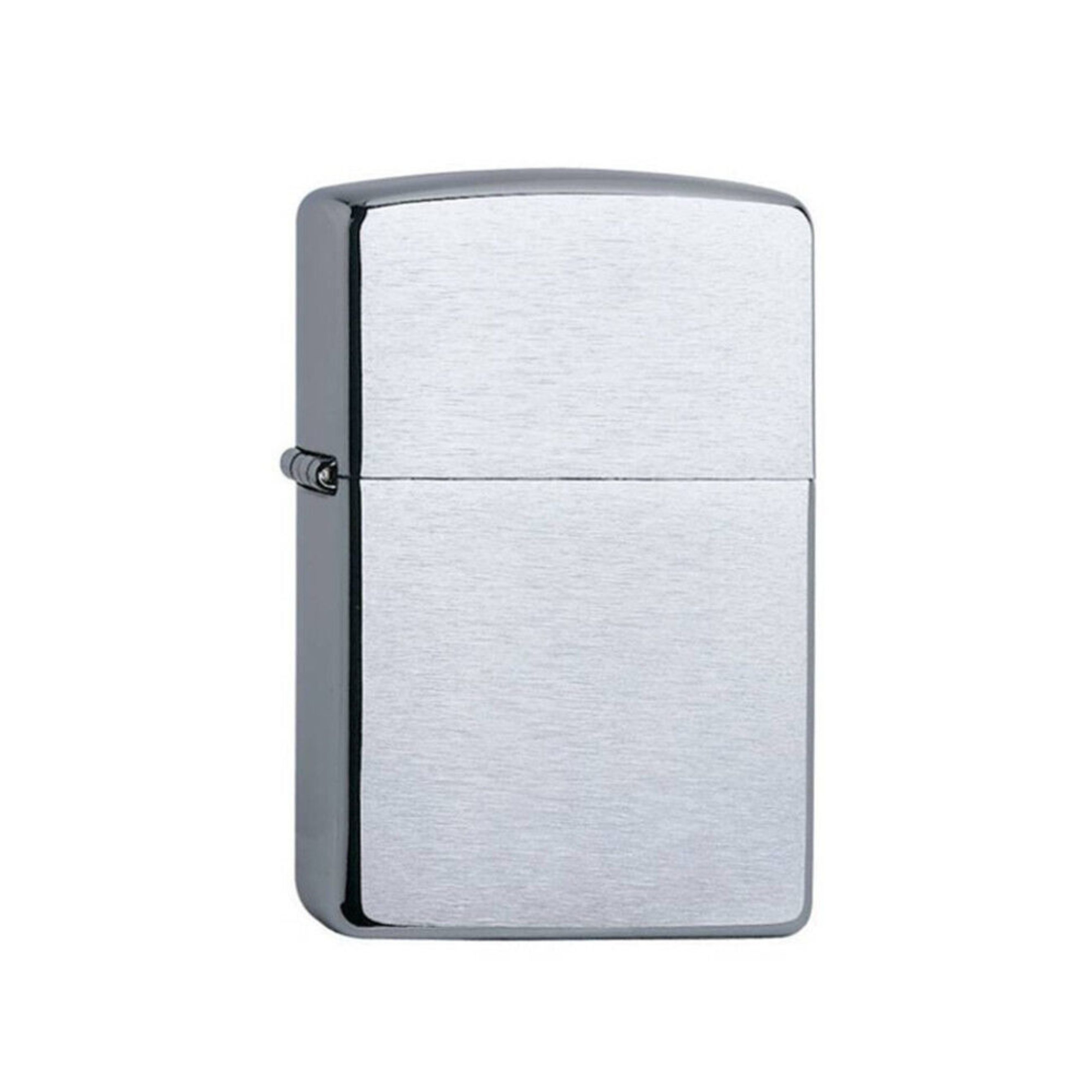 Zippo Feuerzeuge Zippo® Chrome Brushed Sturmfeuerzeug Made in USA Chrom gebürstet, Benzinfeuerzeug