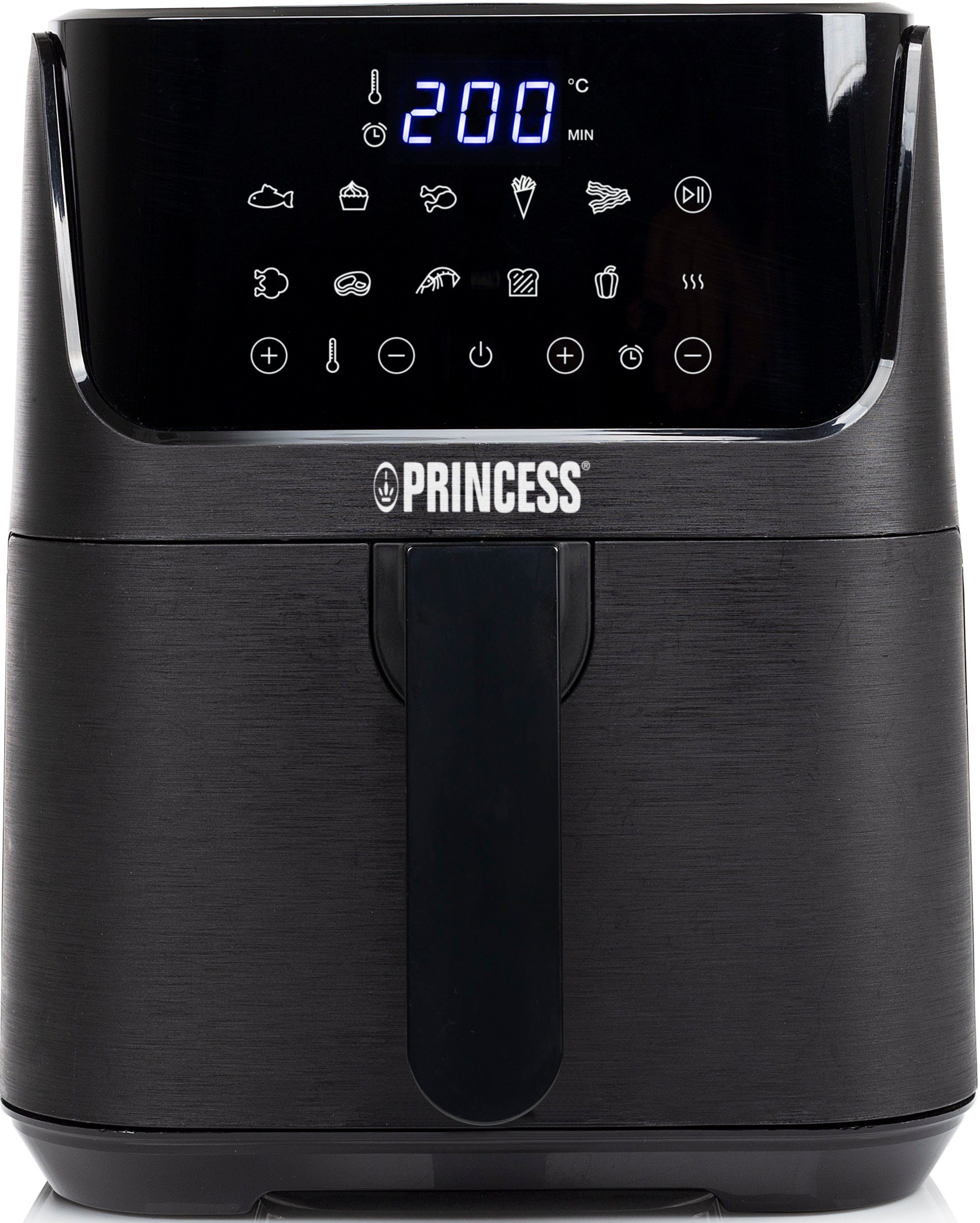 PRINCESS Heißluftfritteuse XL 1350 3,5 - - Digitaler Touchscreen Heißluftfritteuse 182024, L W