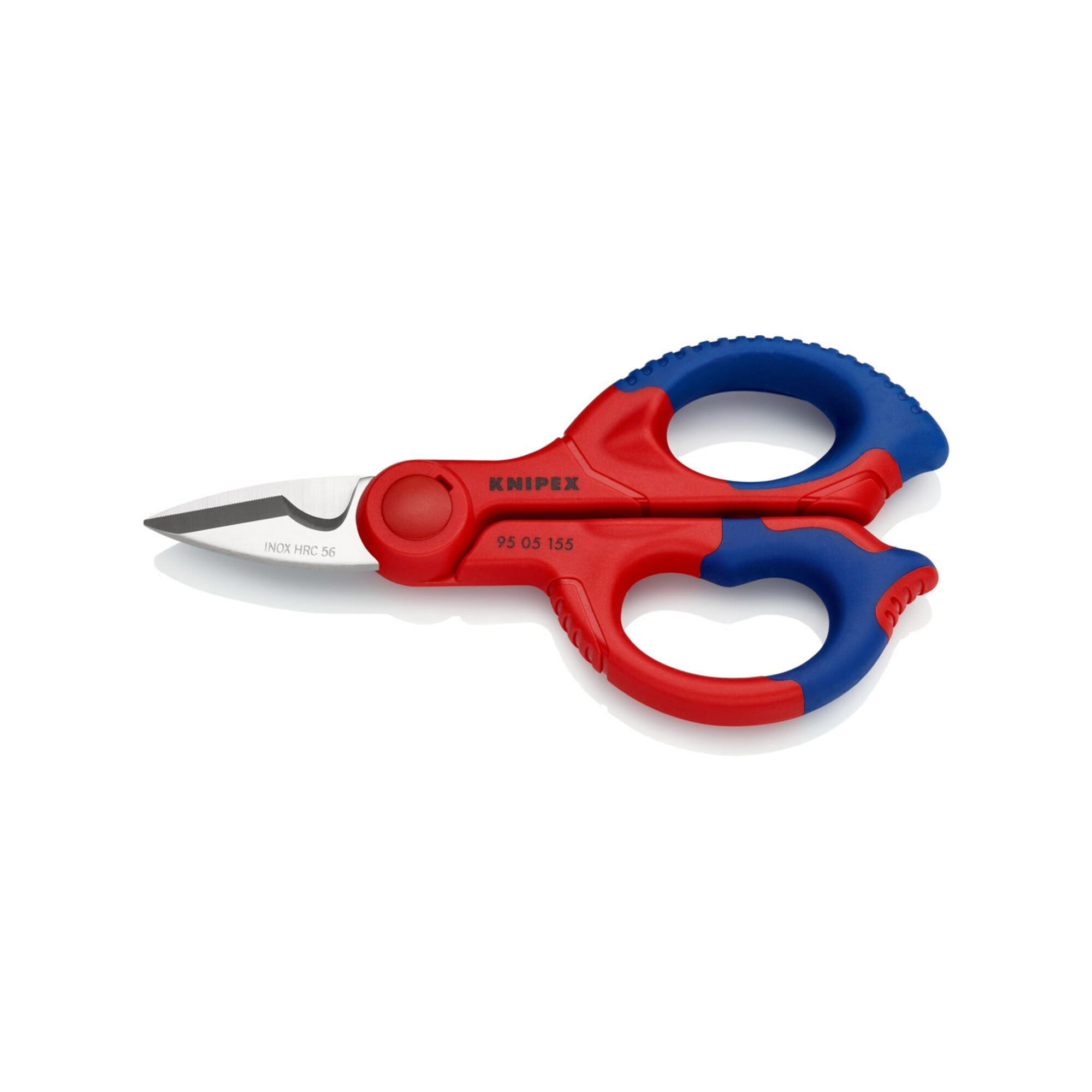 Knipex Kabelschere KNIPEX 95 05 155 SB Elektrikerscheren mit Mehrkomponenten-Hüllen