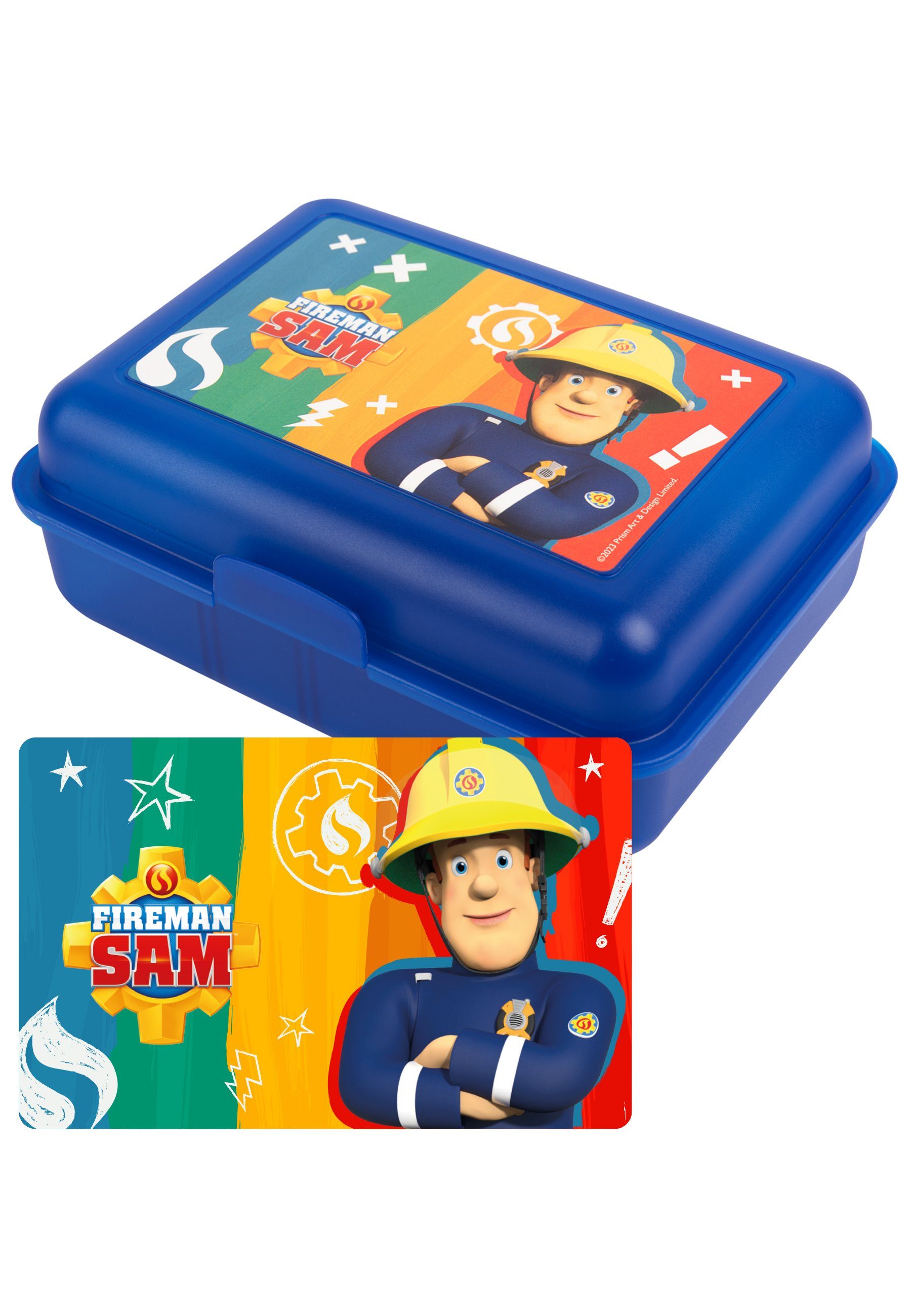 United Labels® Lunchbox mit Trennwand - Feuerwehrmann Sam, Kunststoff (PP)