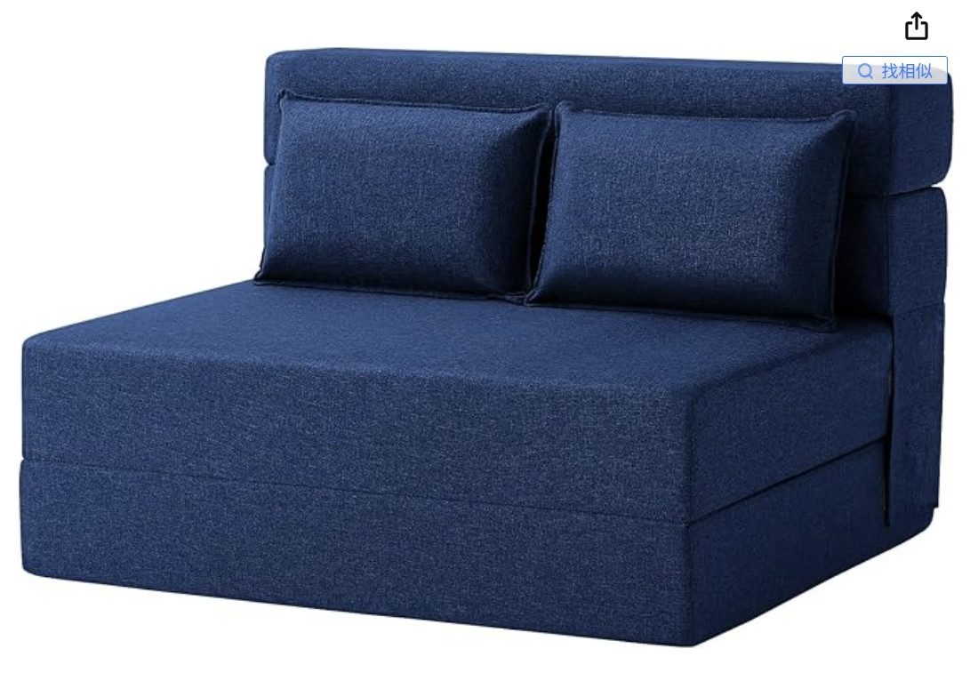GarveeMore Schlafsofa mit Kissen,ausklappbares Zweisitzer-Sofa,umwandelbare günstig online kaufen