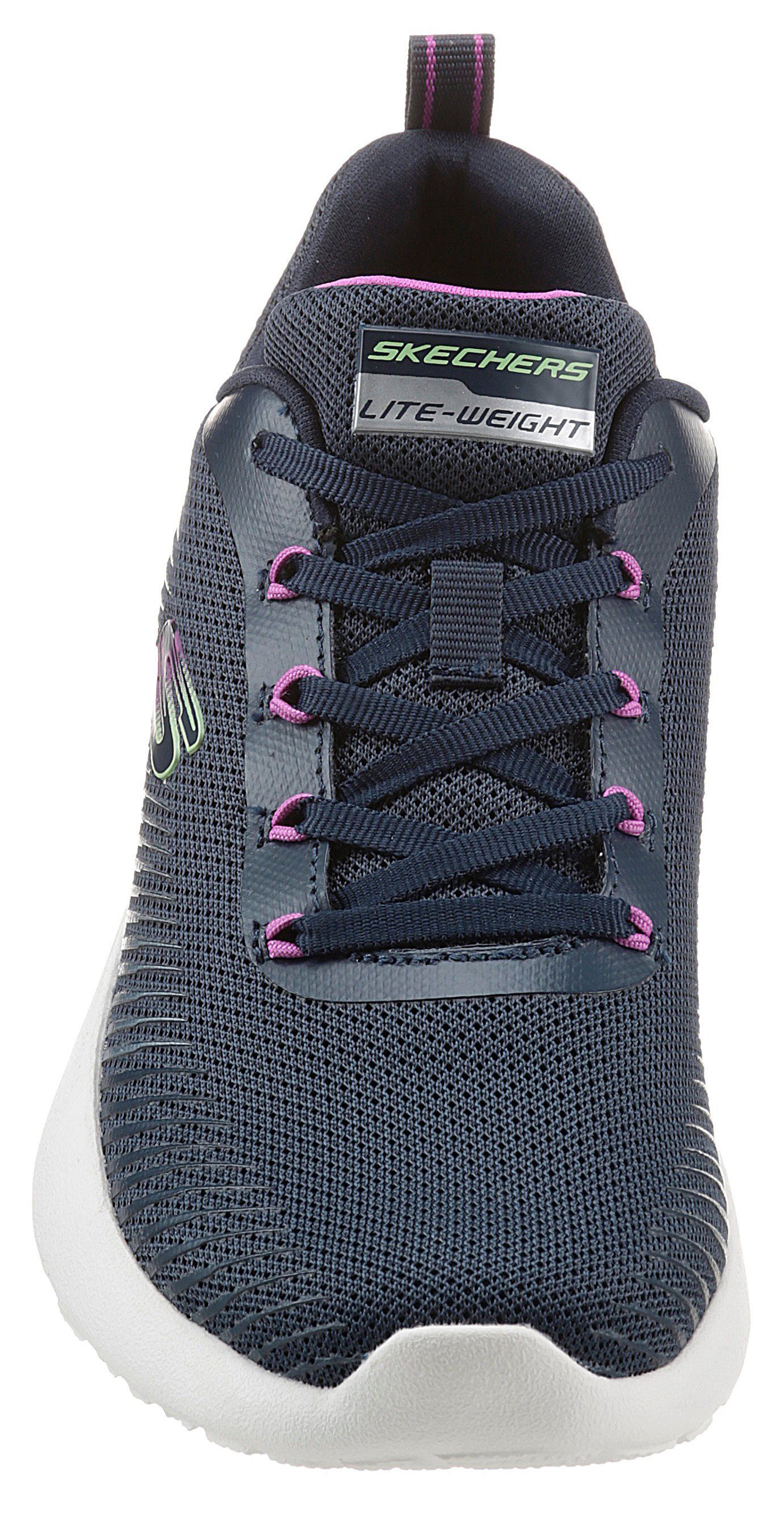 Foam Sneaker LUMINOSITY Skechers SKECH-AIR mit Memory Ausstattung navy-lila DYNAMIGHT