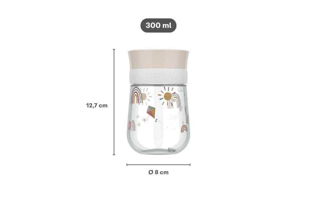 Mepal Trinklernbecher Trinklernbecher Set 360° für Babys ab 9 Monate, auslaufsicher, Polypropylen (PP), silicone, Tritan, Spülmaschinengeeignet & BPA frei, Little Farm