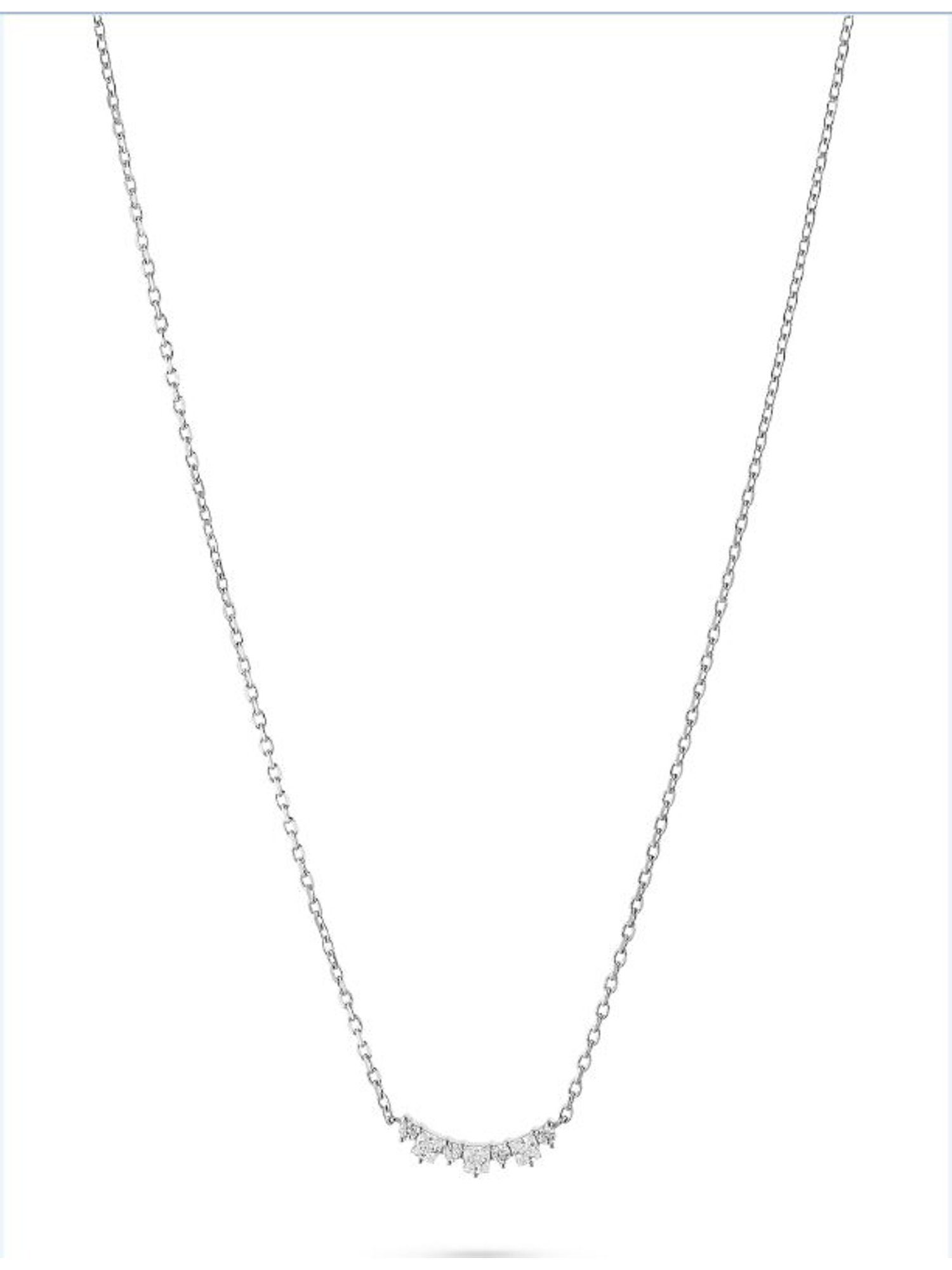 Collier Silber Damen-Kette Zirkonia 3 FAVS 925er FAVS