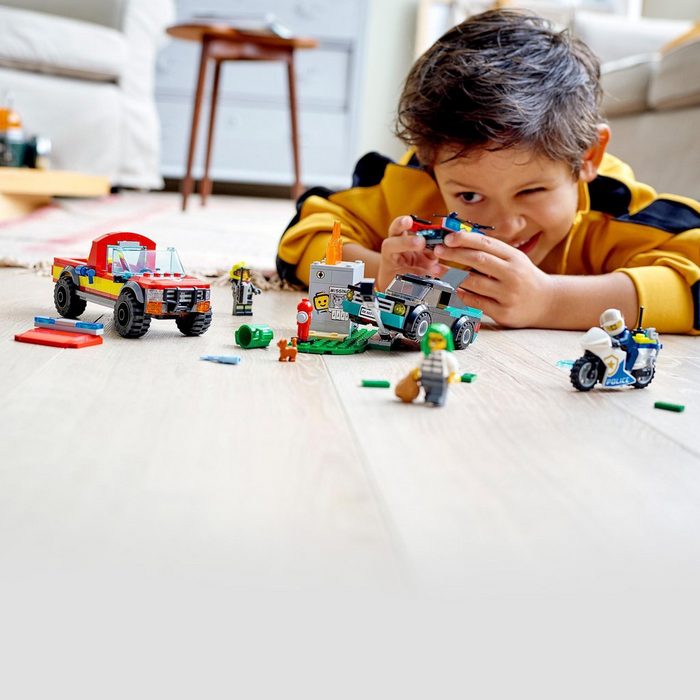 LEGO® Konstruktionsspielsteine Löscheinsatz und Verfolgungsjagd (60319) LEGO® City (295 St) AH11331