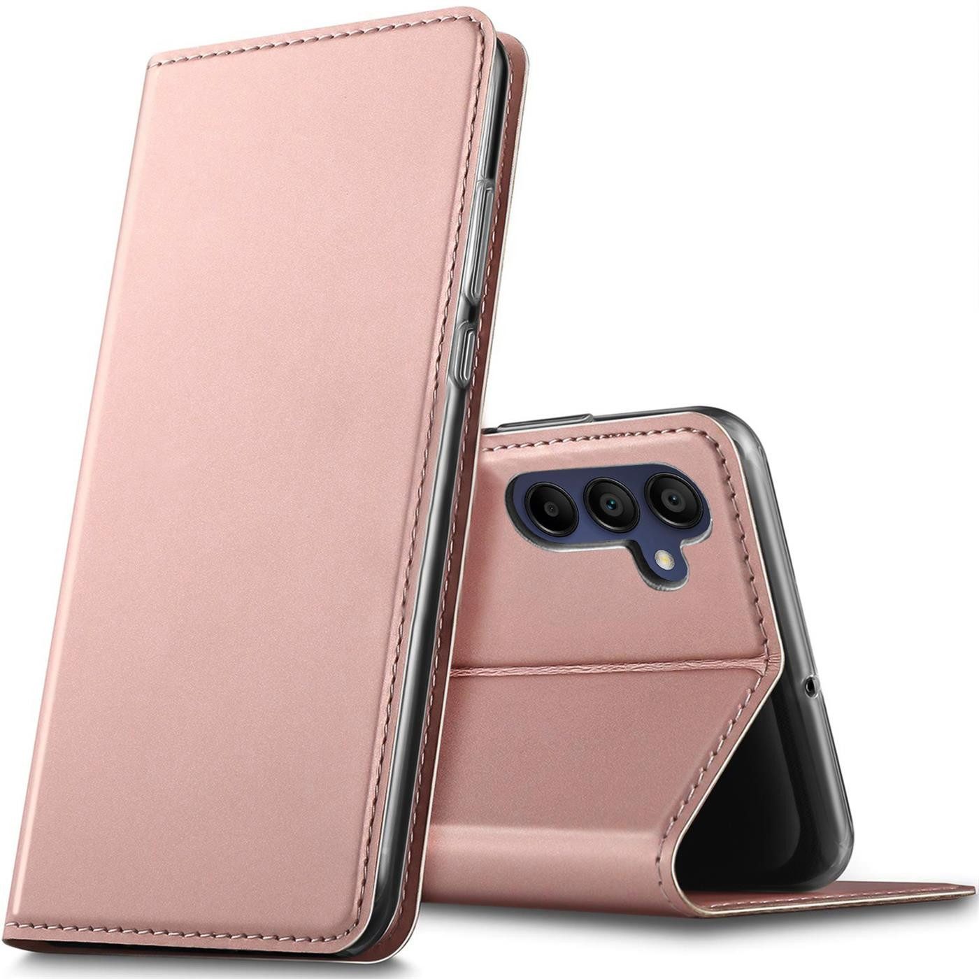 CoolGadget Handyhülle Magnet Case Handy Tasche für Samsung Galaxy A55 5G 6,6 Zoll, Hülle Klapphülle Ultra Slim Flip Cover für Samsung A55 5G Schutzhülle