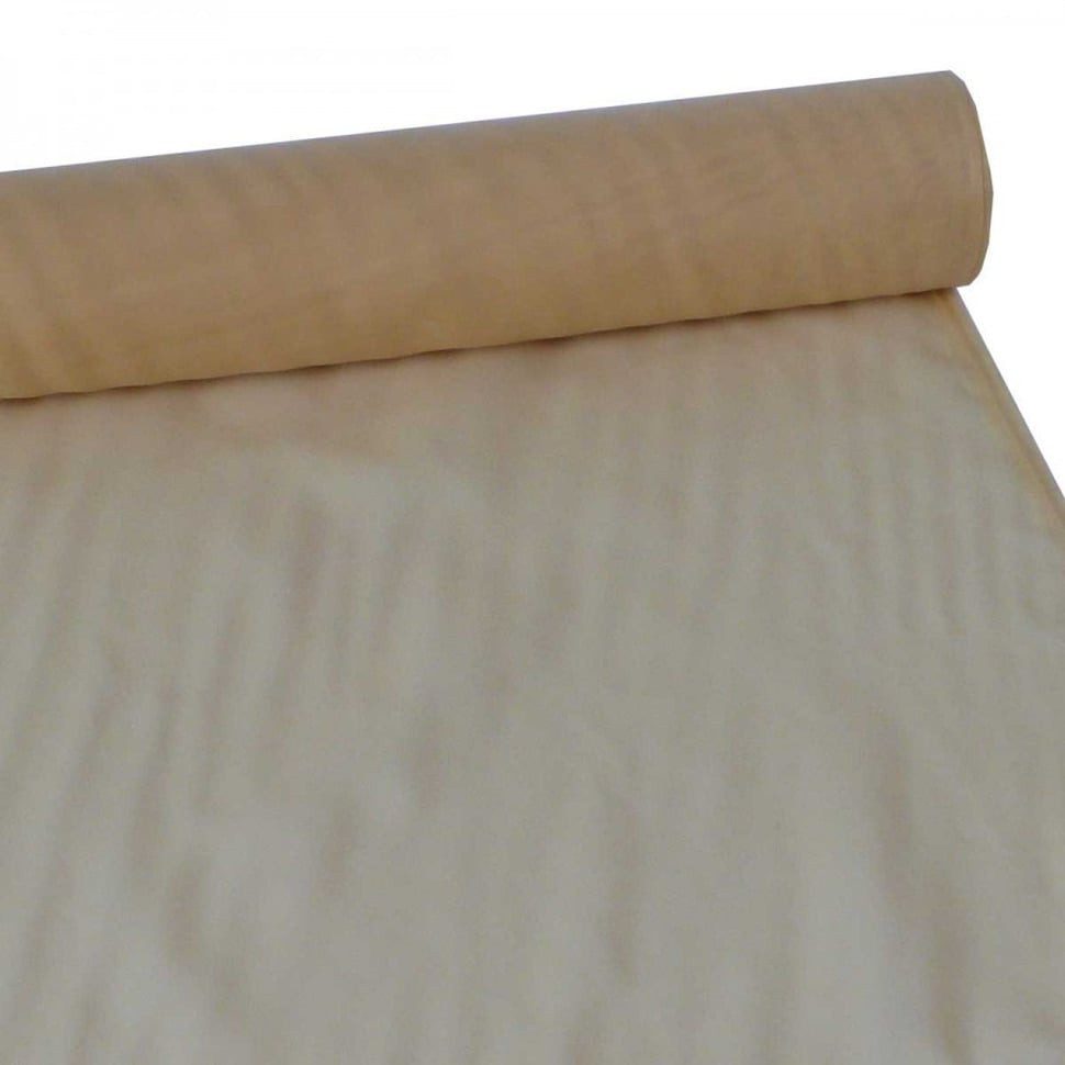 SCHÖNER LEBEN. Vorhang 14m Voile Voilestore Gardinen Stoff Meterware gelb, leicht perforiert, Voile, pflegeleicht