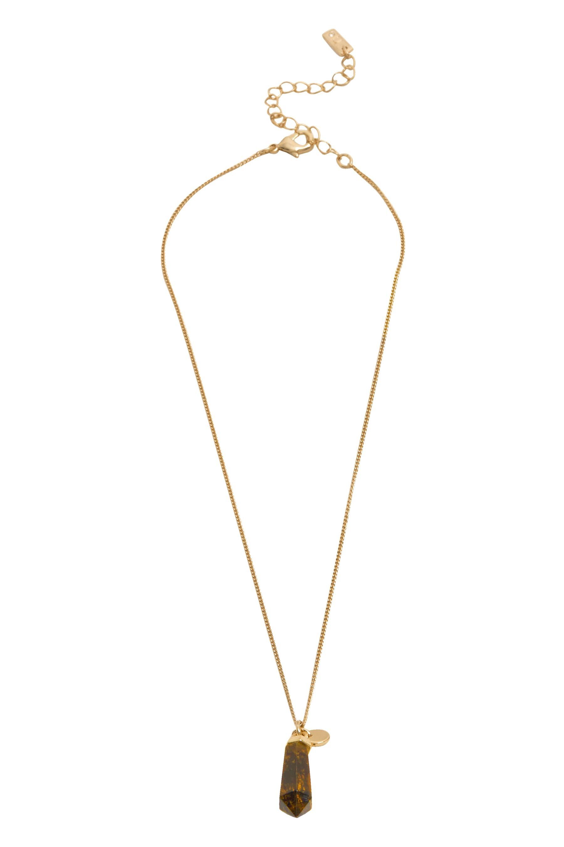 Next Collier Halskette mit Halbedelsteinen (1-tlg) Gold Plated/Silver Plated RoseQuartz