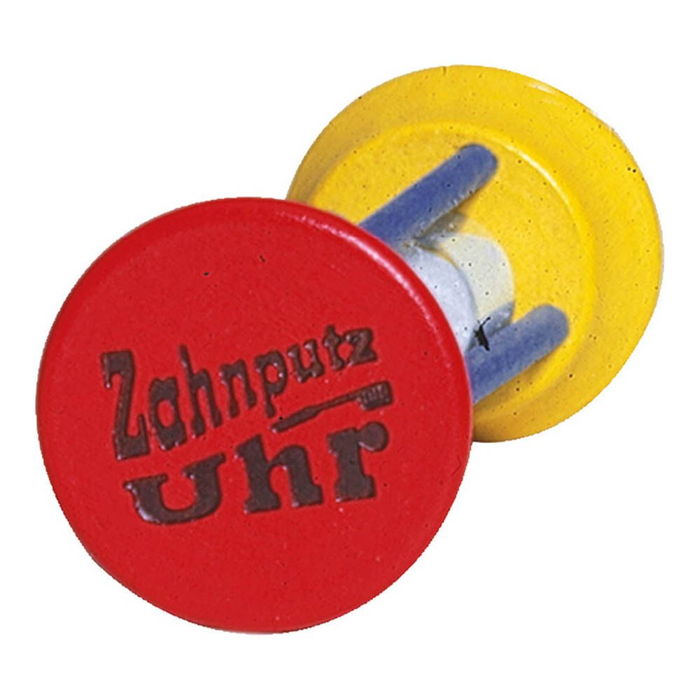 Bürstenhaus Redecker Zahnbürste Zahnputzuhr rot-gelb-blau