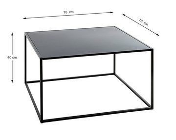 HAKU Beistelltisch HAKU Möbel Beistelltisch - schwarz - H. 40cm x B. 70cm