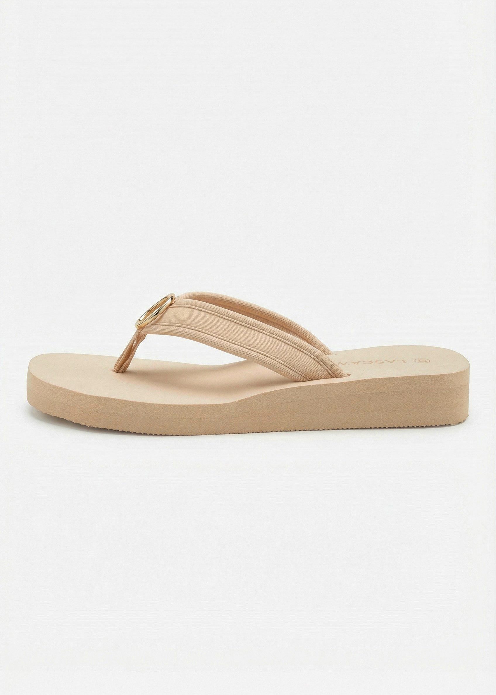 LASCANA Sandale, Pantolette, Badezehentrenner Zehentrenner, Badeschuh mit R günstig online kaufen