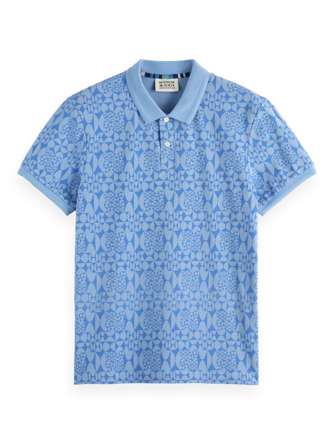 Scotch & Soda Kurzarmhemd mit Micro-Allover-Print