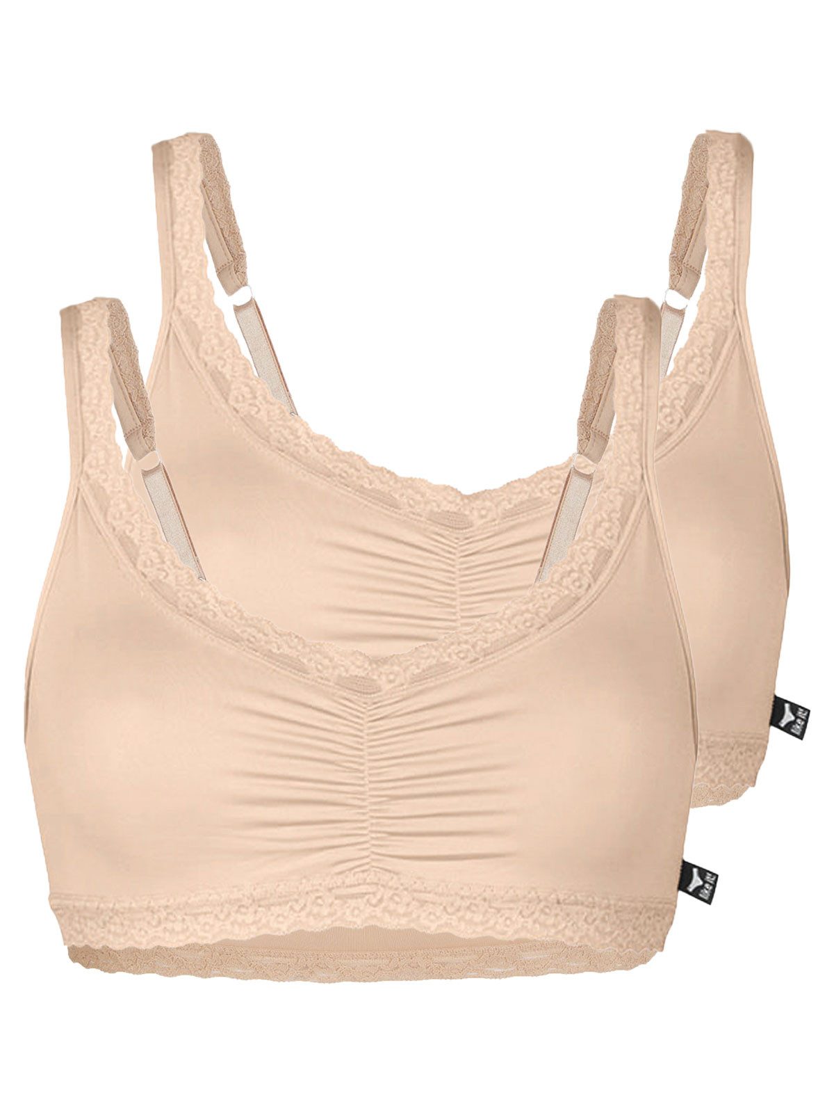 like it! Bustier 2er Pack Soft BH Olivia (Packung, 2-tlg) -