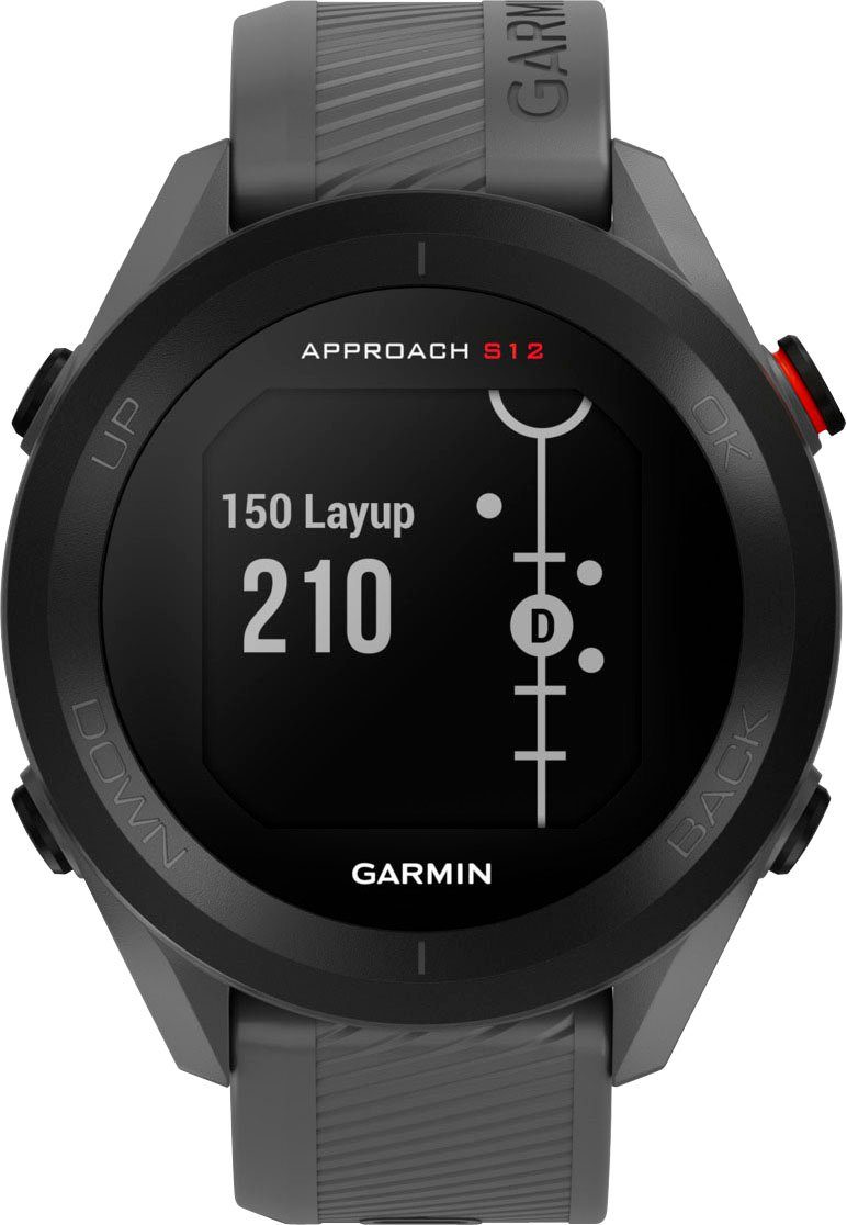 Garmin APPROACH 2022 S12 | Smartwatch Zoll, grau/schwarz grau (3,3 cm/1,3 Garmin) Edition