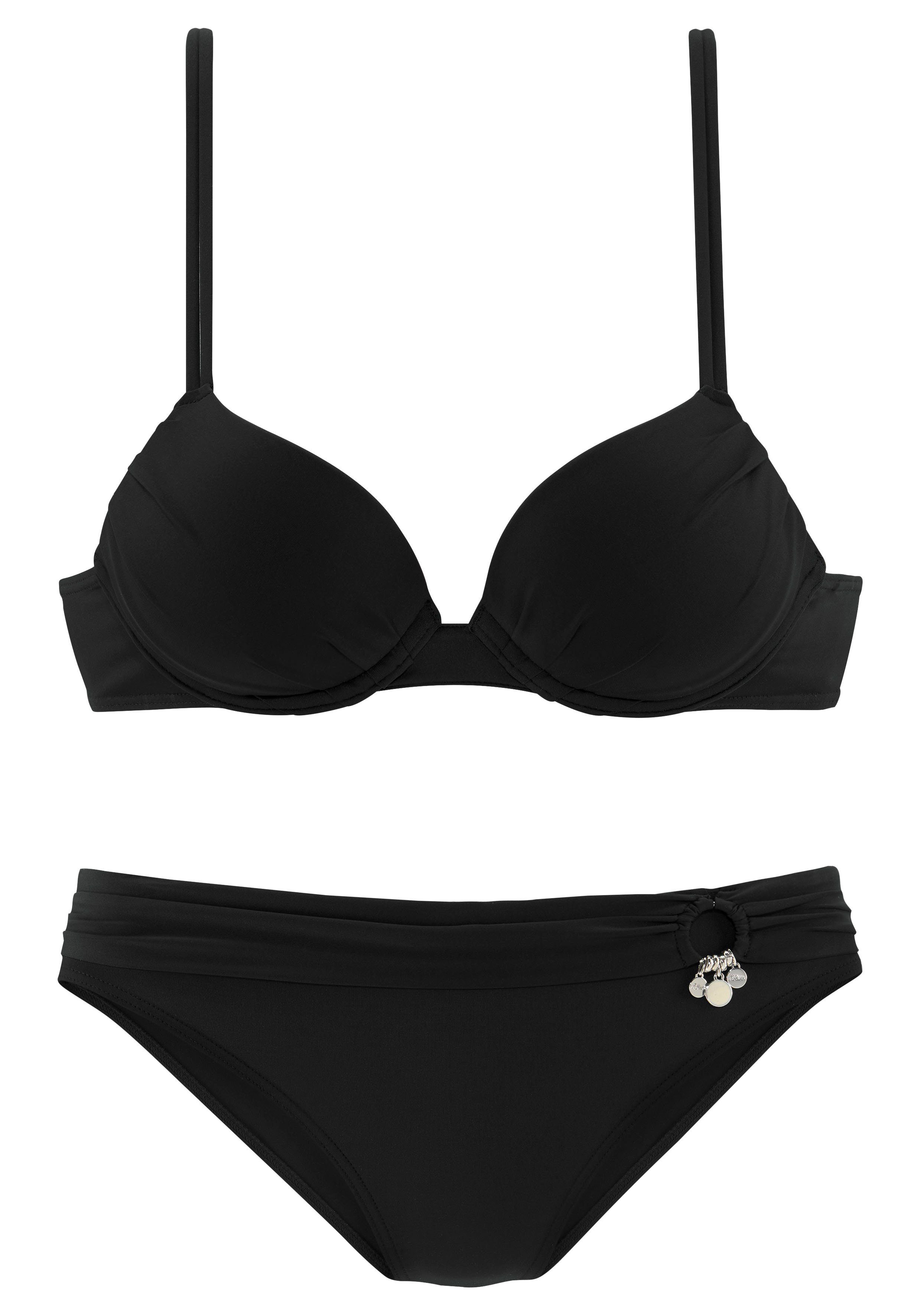 s.Oliver Push-Up-Bikini mit Zierring an der Hose. € 59,99