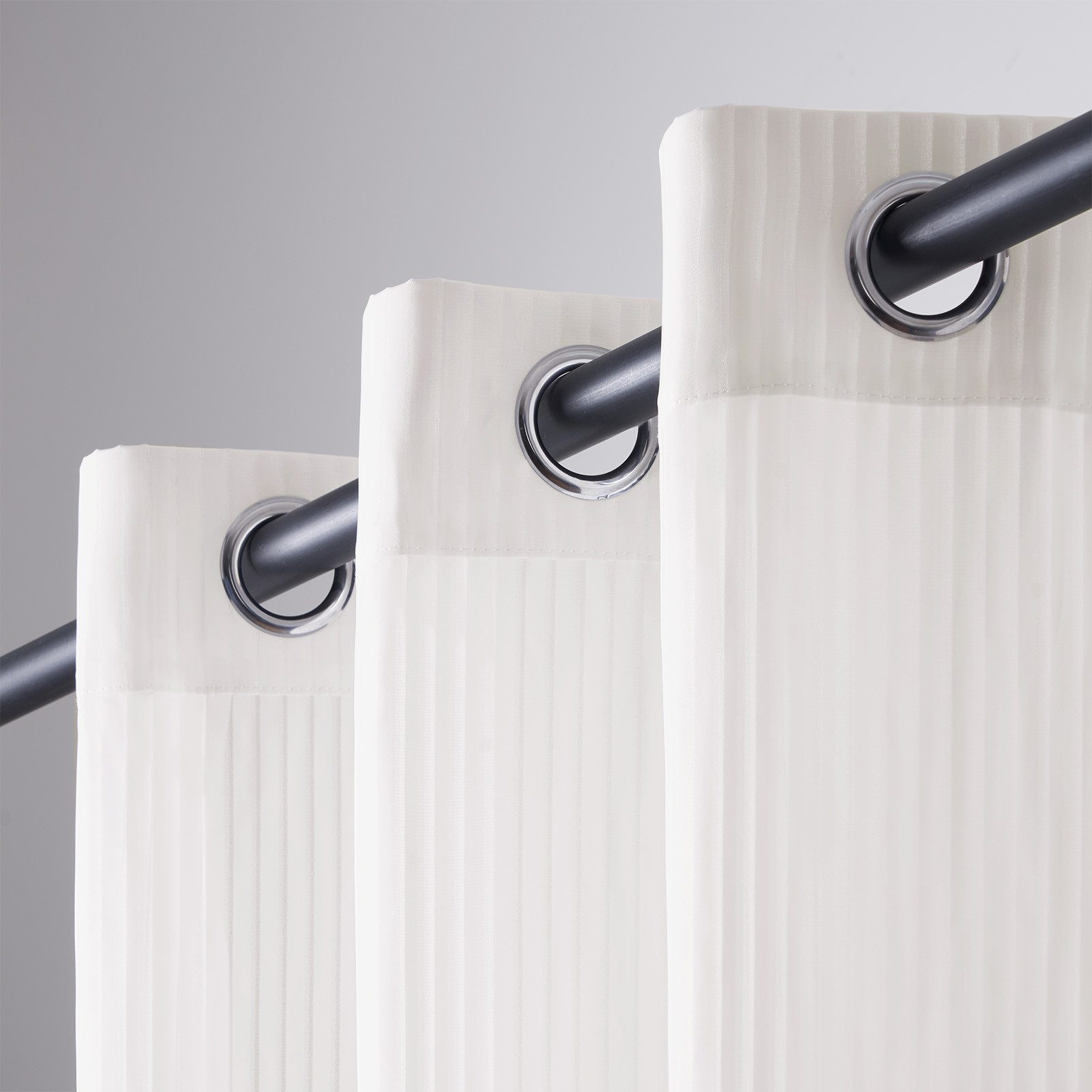 Topfinel Gardine mit ösen gardinen wohnzimmer modern transparent weiß oder günstig online kaufen