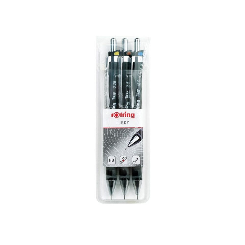 ROTRING Bleistift rOtring Feinminenstifte Tikky 0.35 0.5 und 0.7 schwarz 3 Stück – Bild 2 von 2