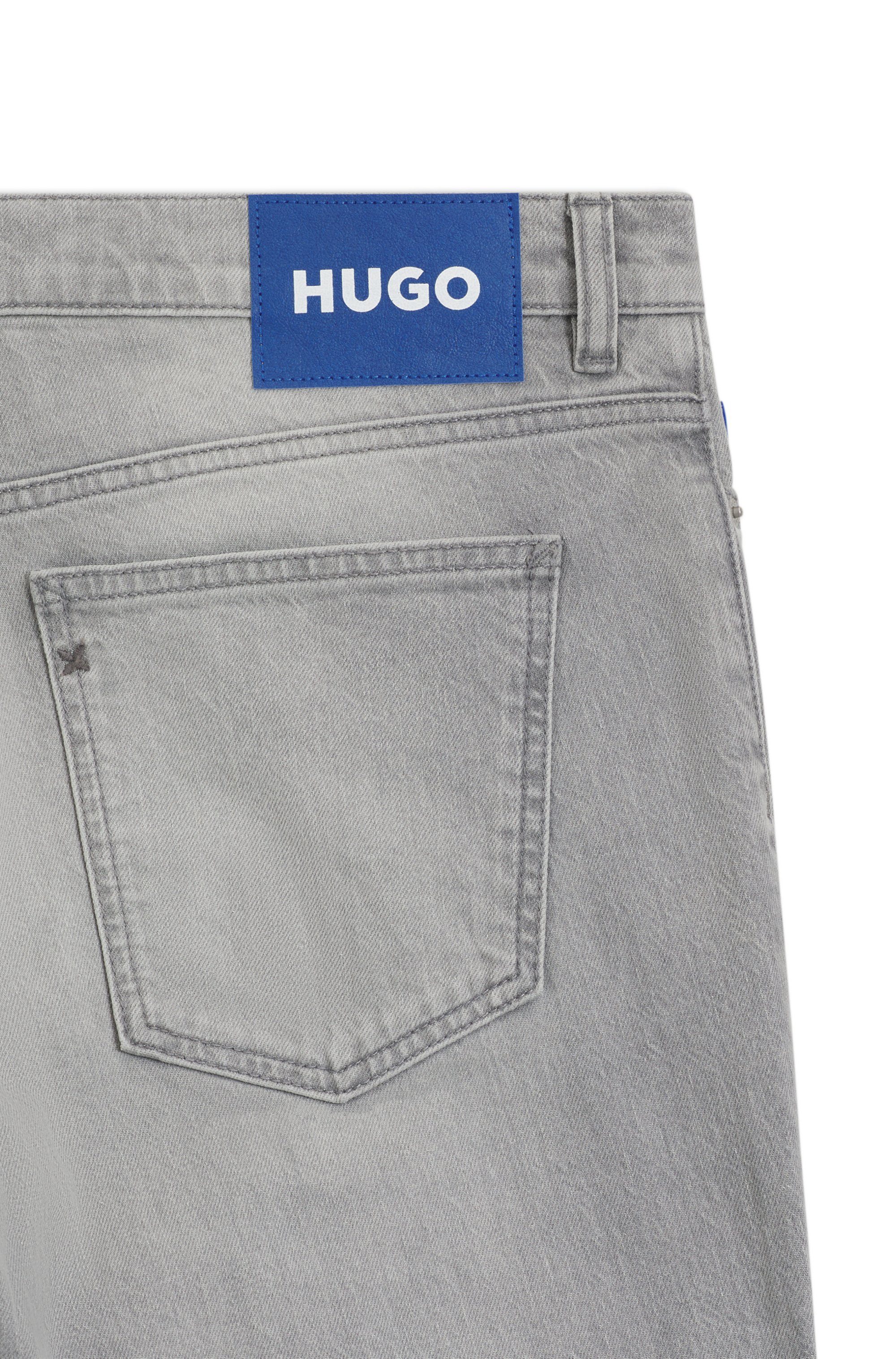 HUGO 5-Pocket-Jeans Brody Tapered Fit, mittlere Leibhöhe – Bild 5 von 5