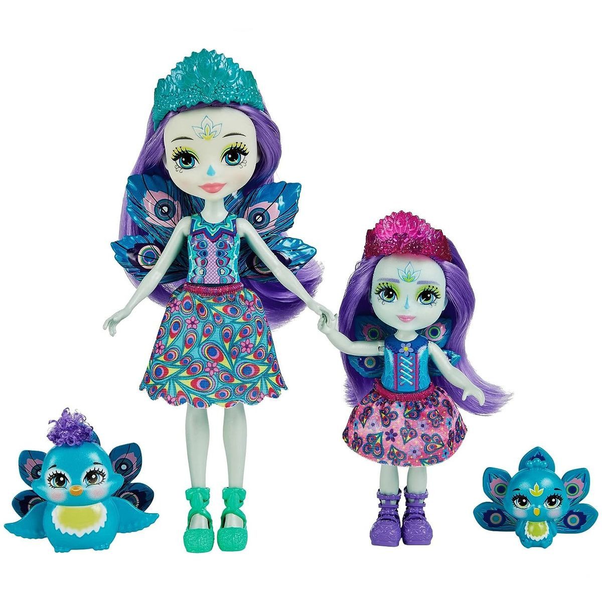 Mattel® Anziehpuppe Mattel HCF83 - Enchantimals - Patter Peacock und Piepa Peacock mit Tie