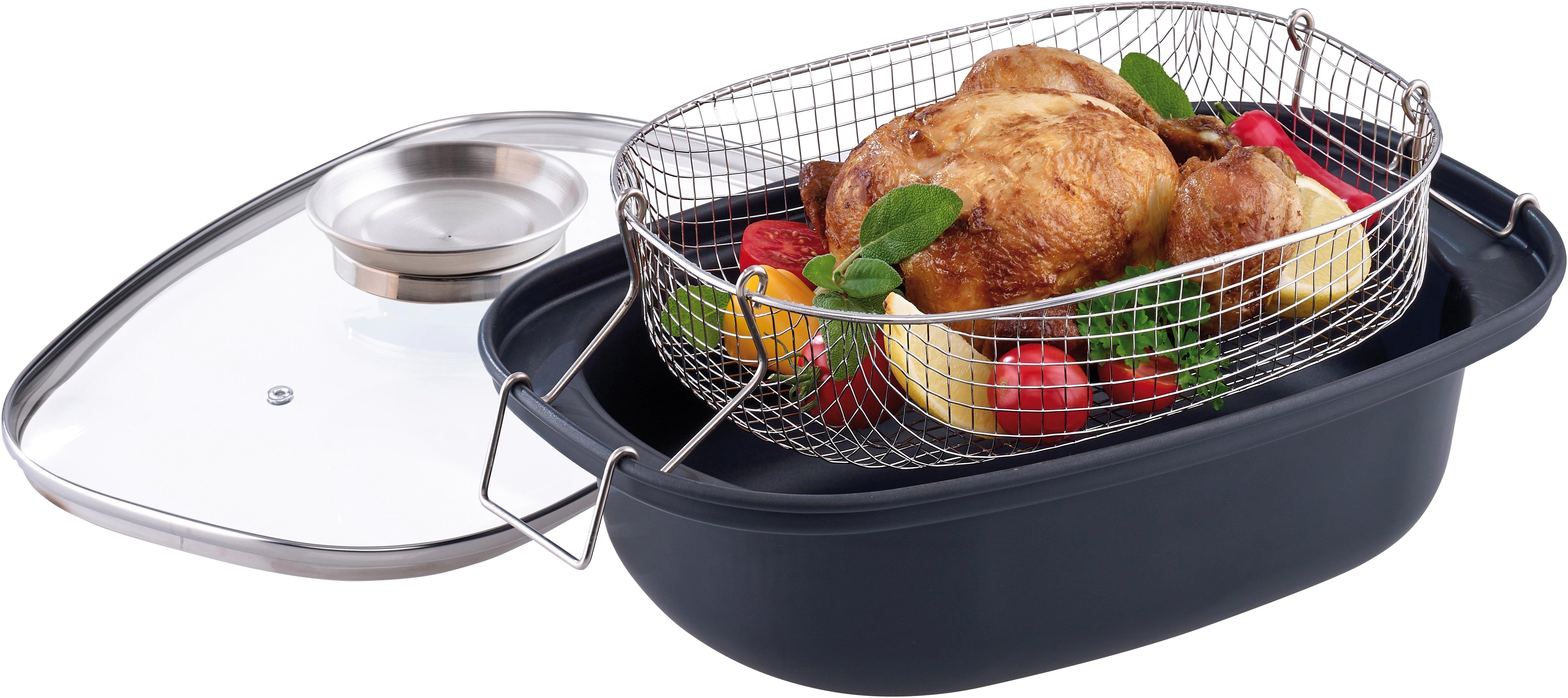 GSW Bräter, Carbonstahl (1-tlg), mit Einsatz, Induktion, 4 Liter